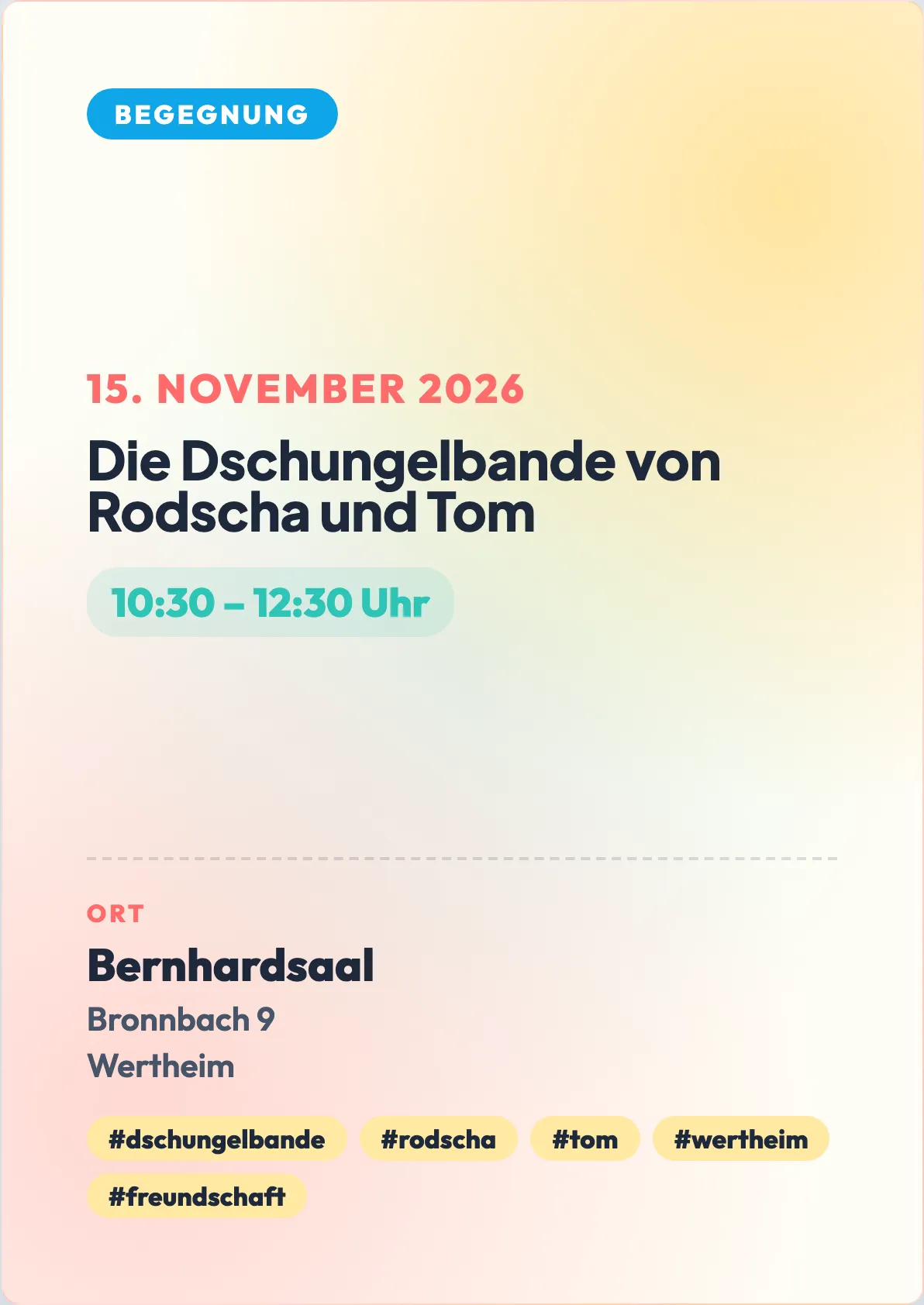Veranstaltungsflyer