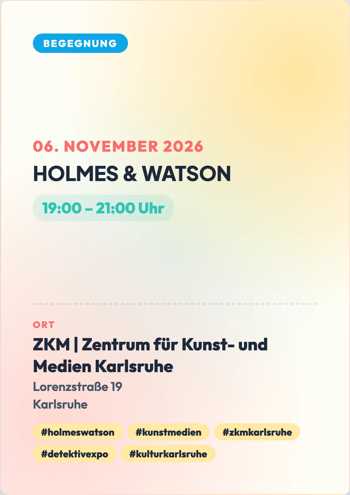 Veranstaltungsflyer