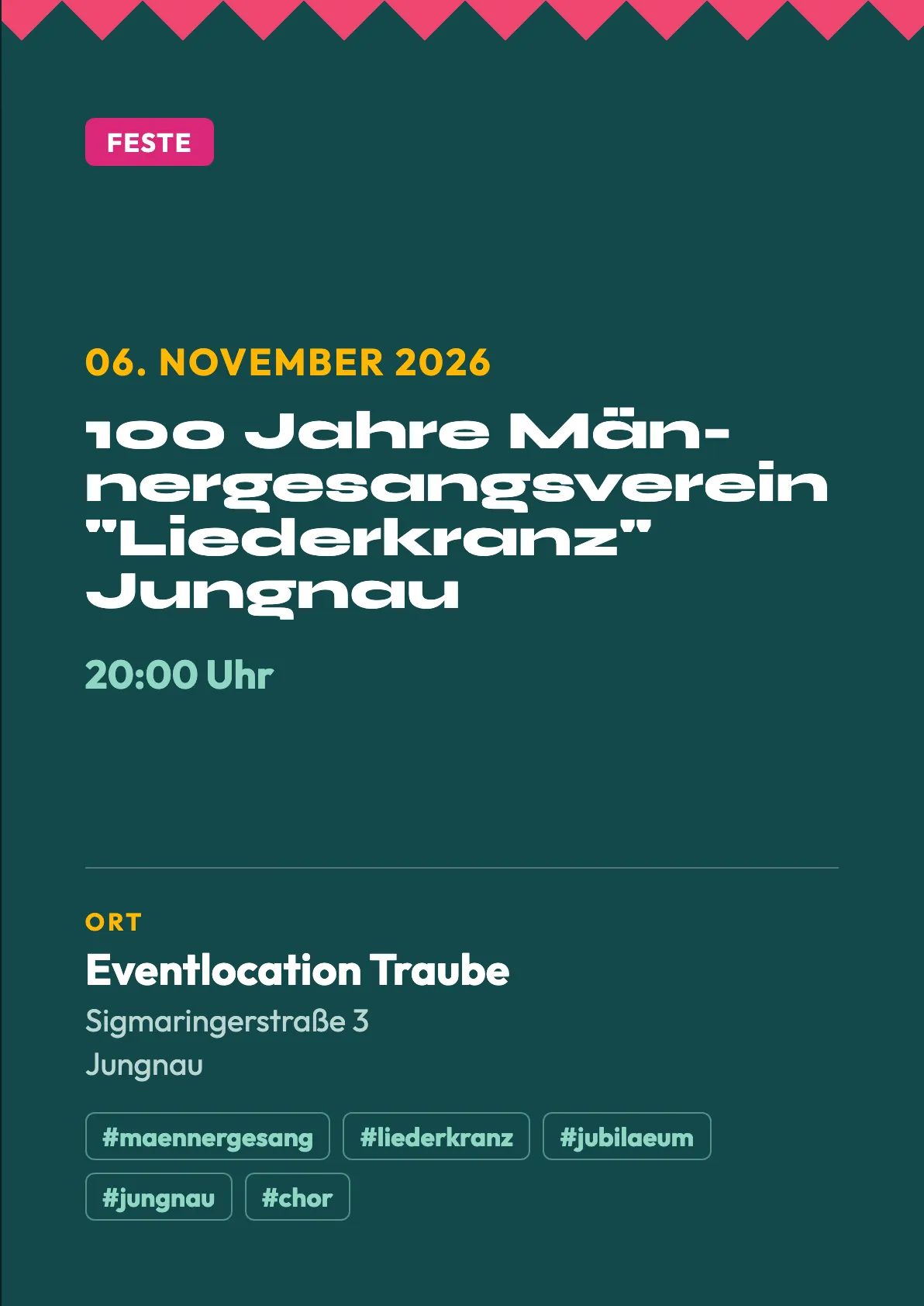 Veranstaltungsflyer
