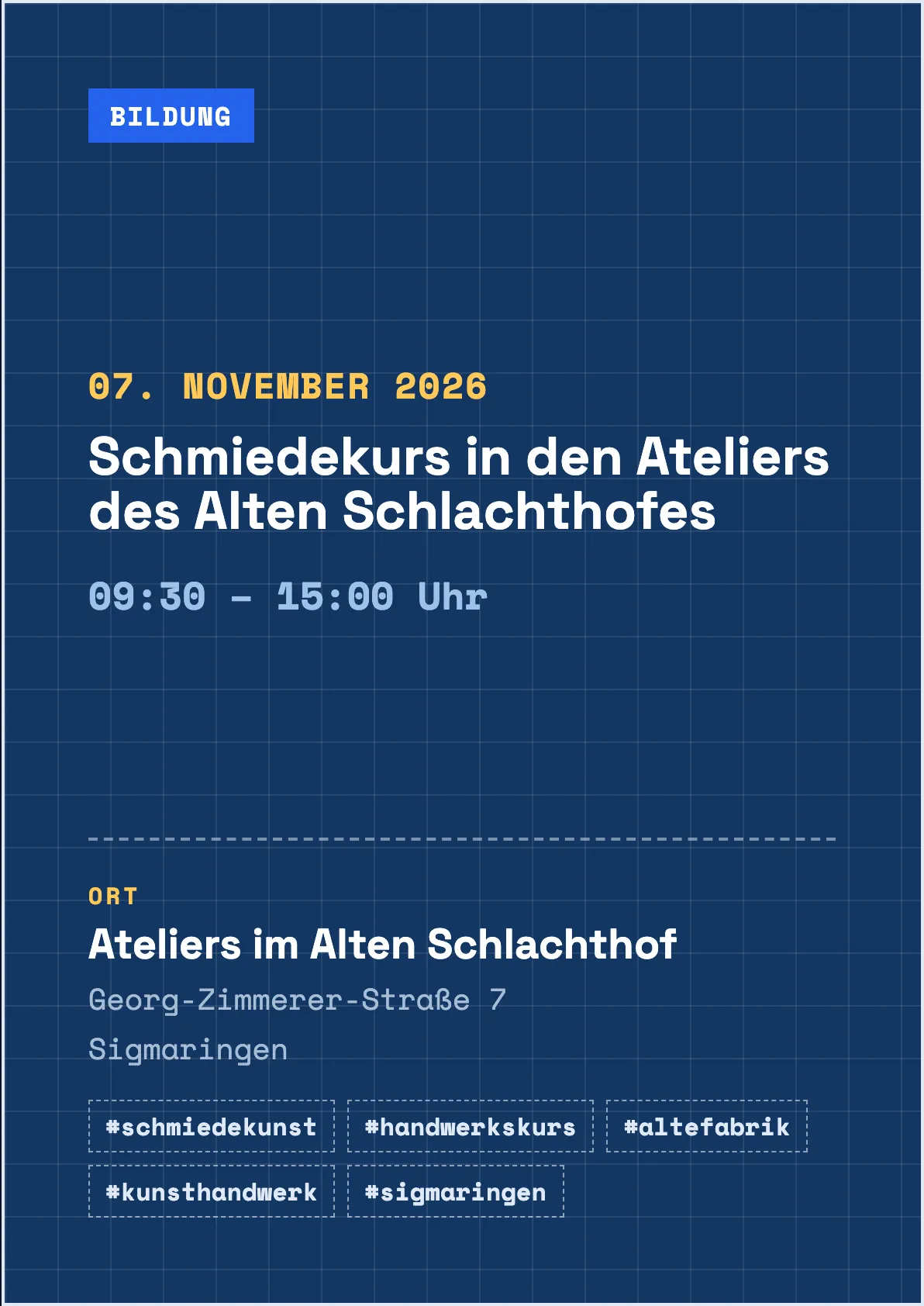 Veranstaltungsflyer