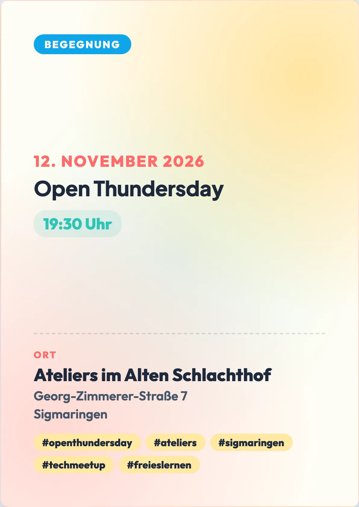 Veranstaltungsflyer