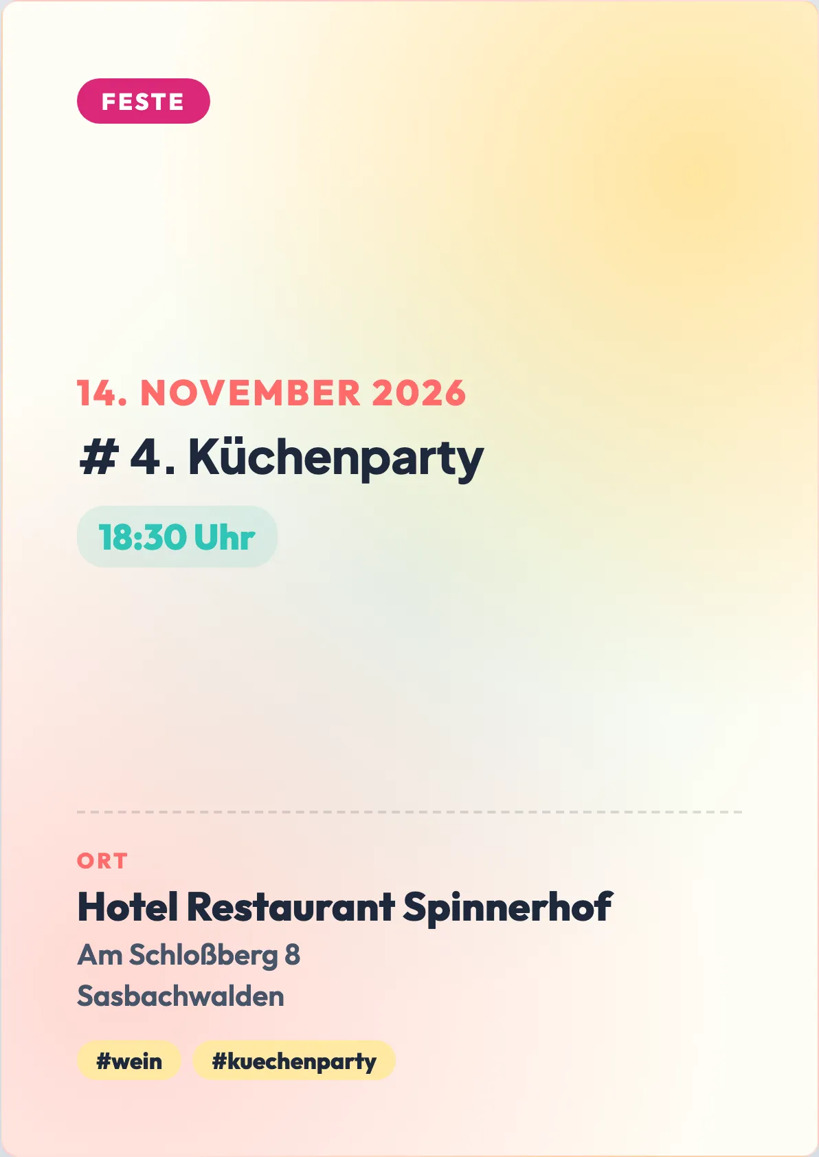 Veranstaltungsflyer