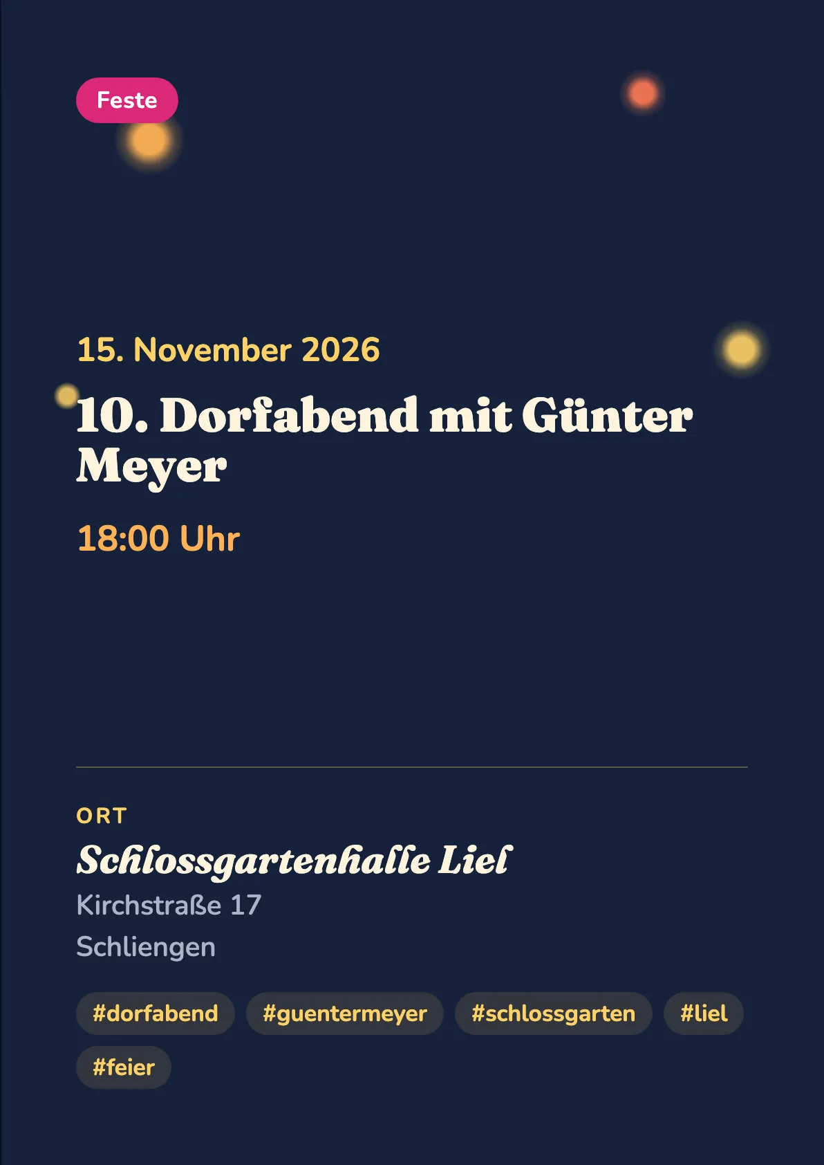 Veranstaltungsflyer
