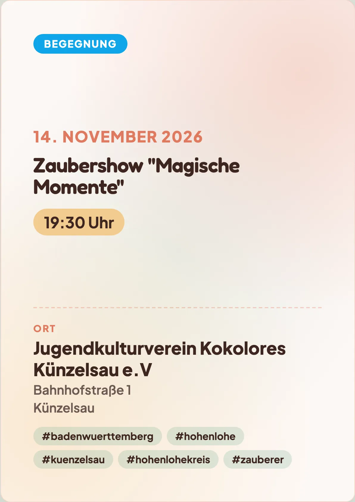 Veranstaltungsflyer