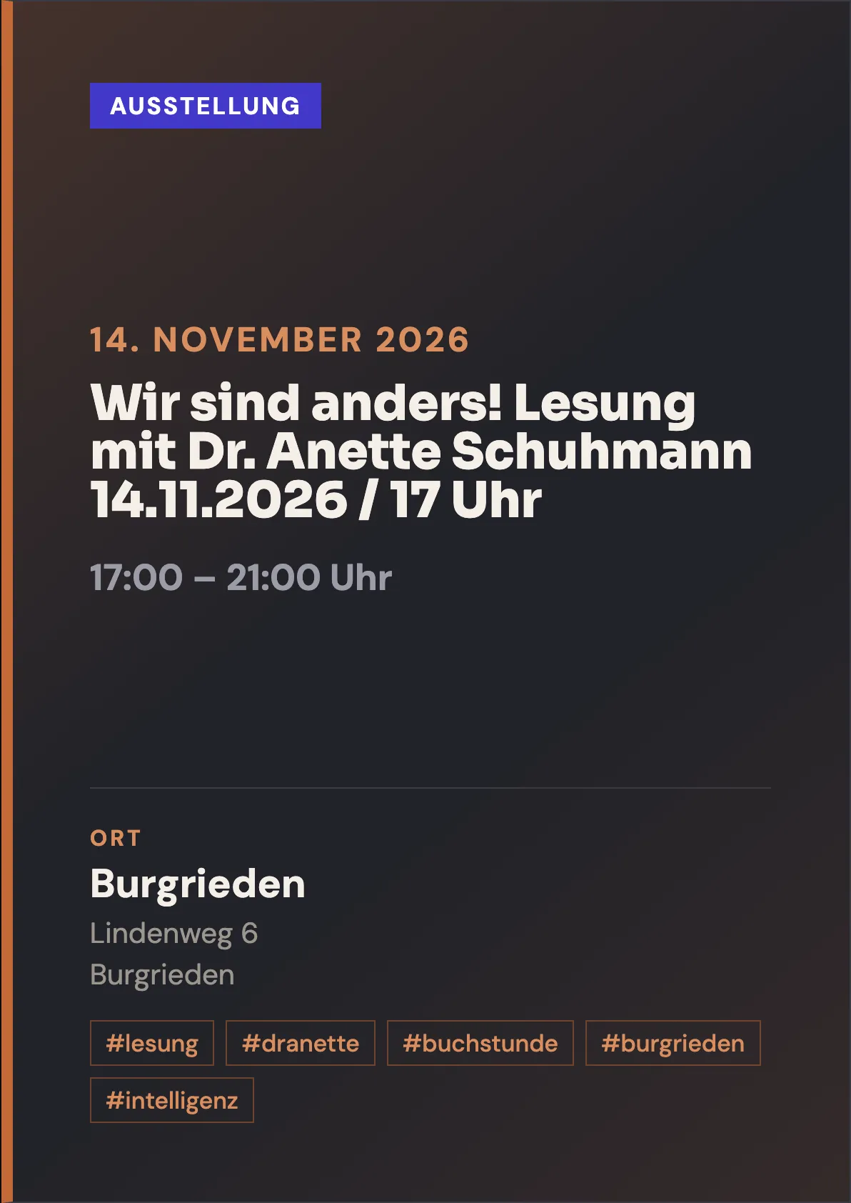Veranstaltungsflyer