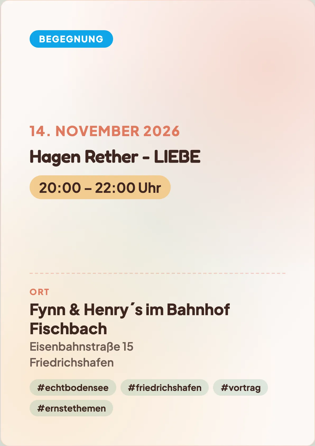 Veranstaltungsflyer