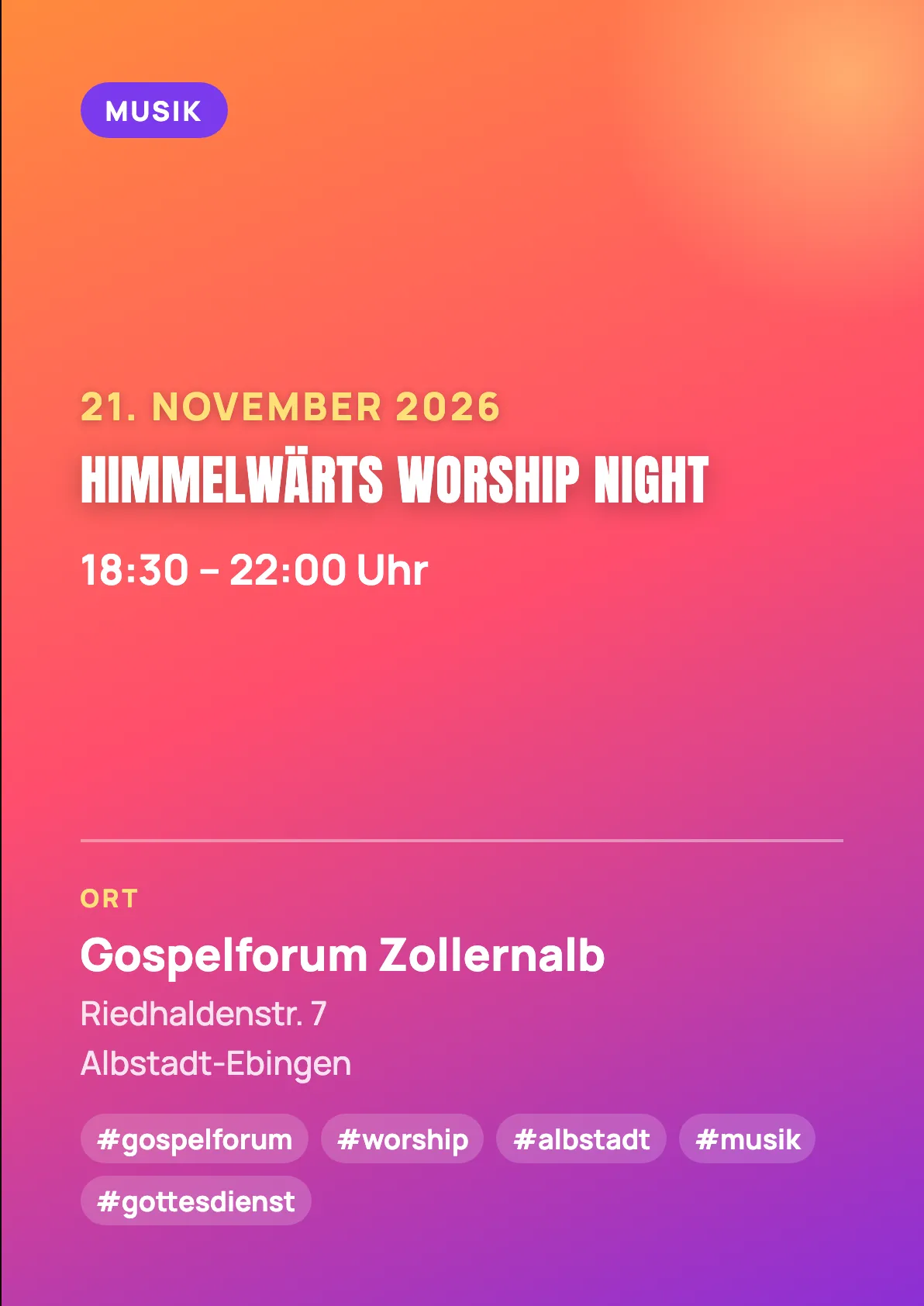 Veranstaltungsflyer