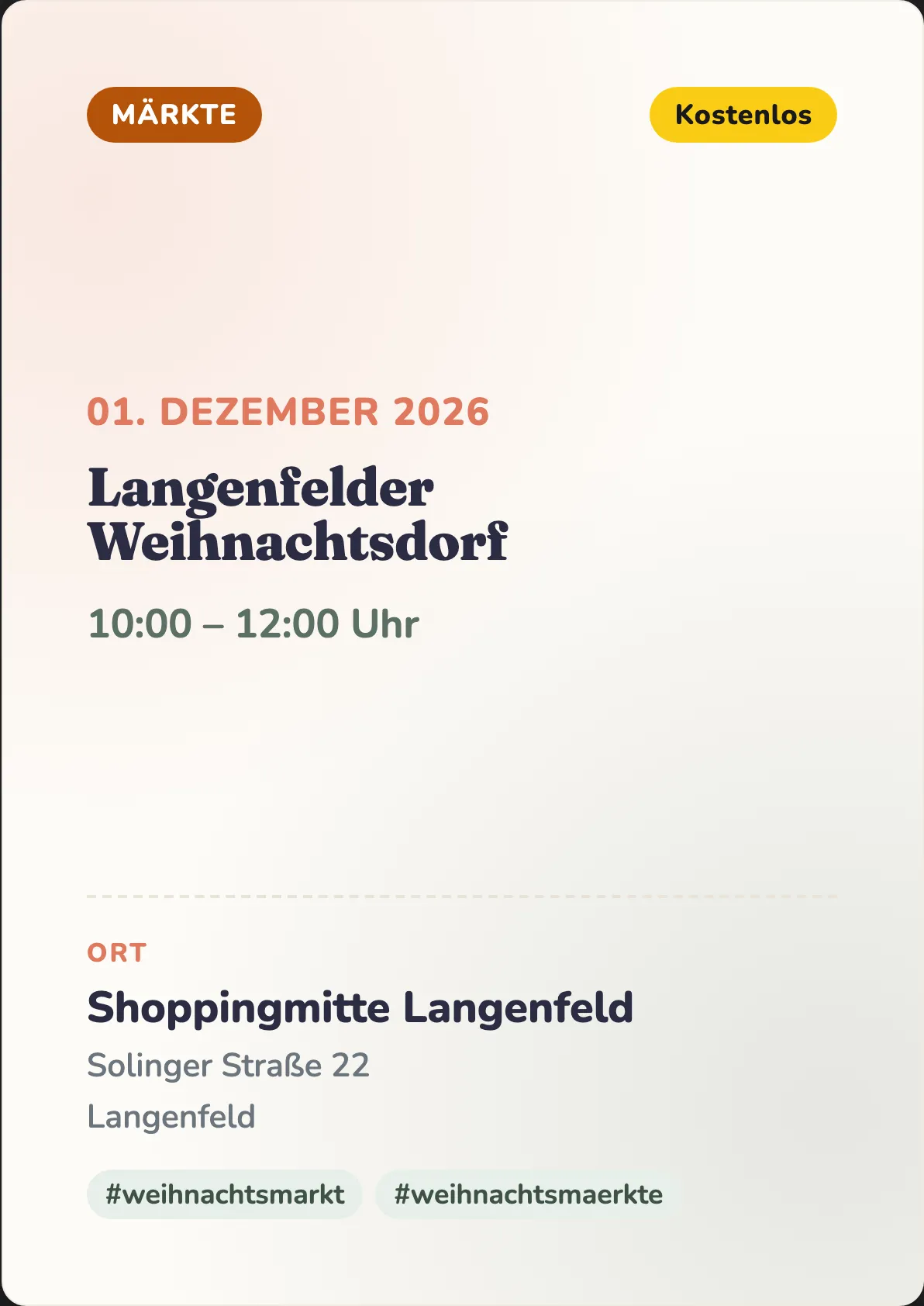 Veranstaltungsflyer