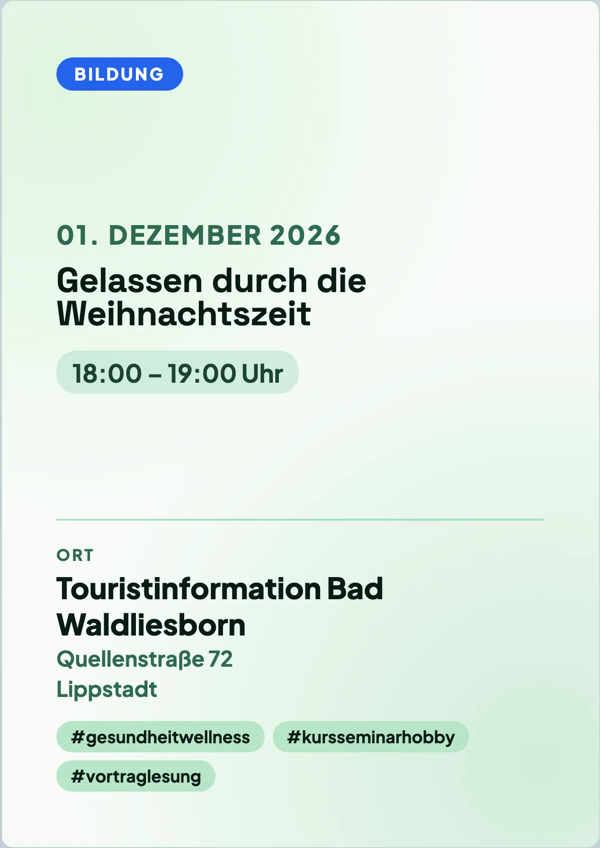 Veranstaltungsflyer