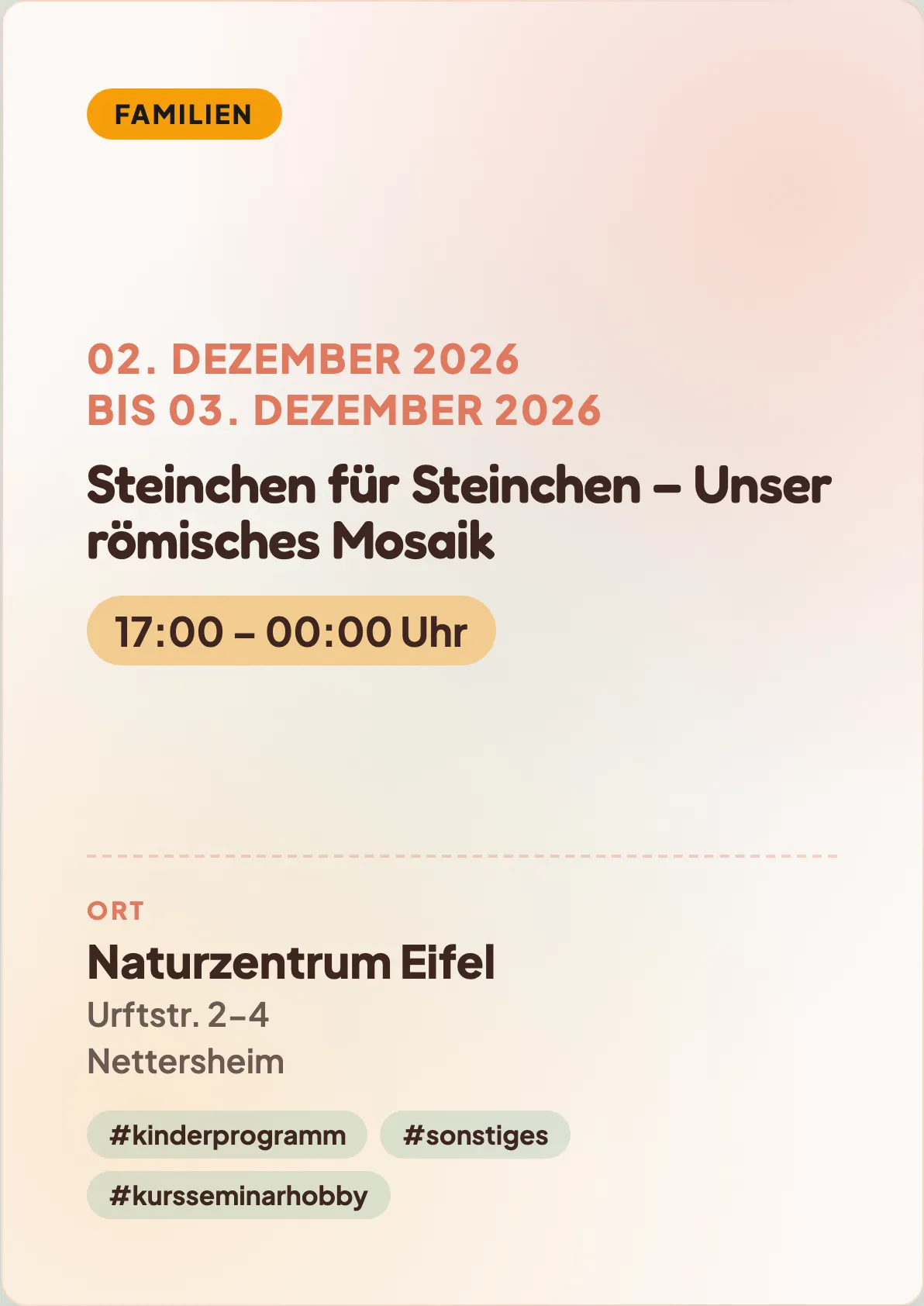Veranstaltungsflyer
