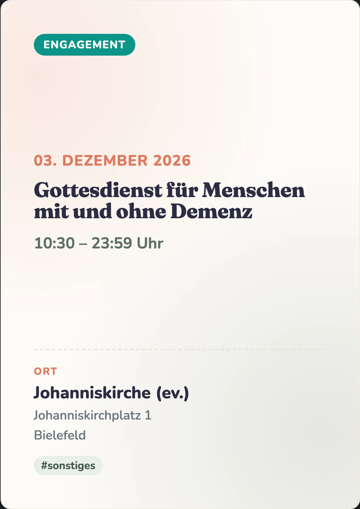 Veranstaltungsflyer