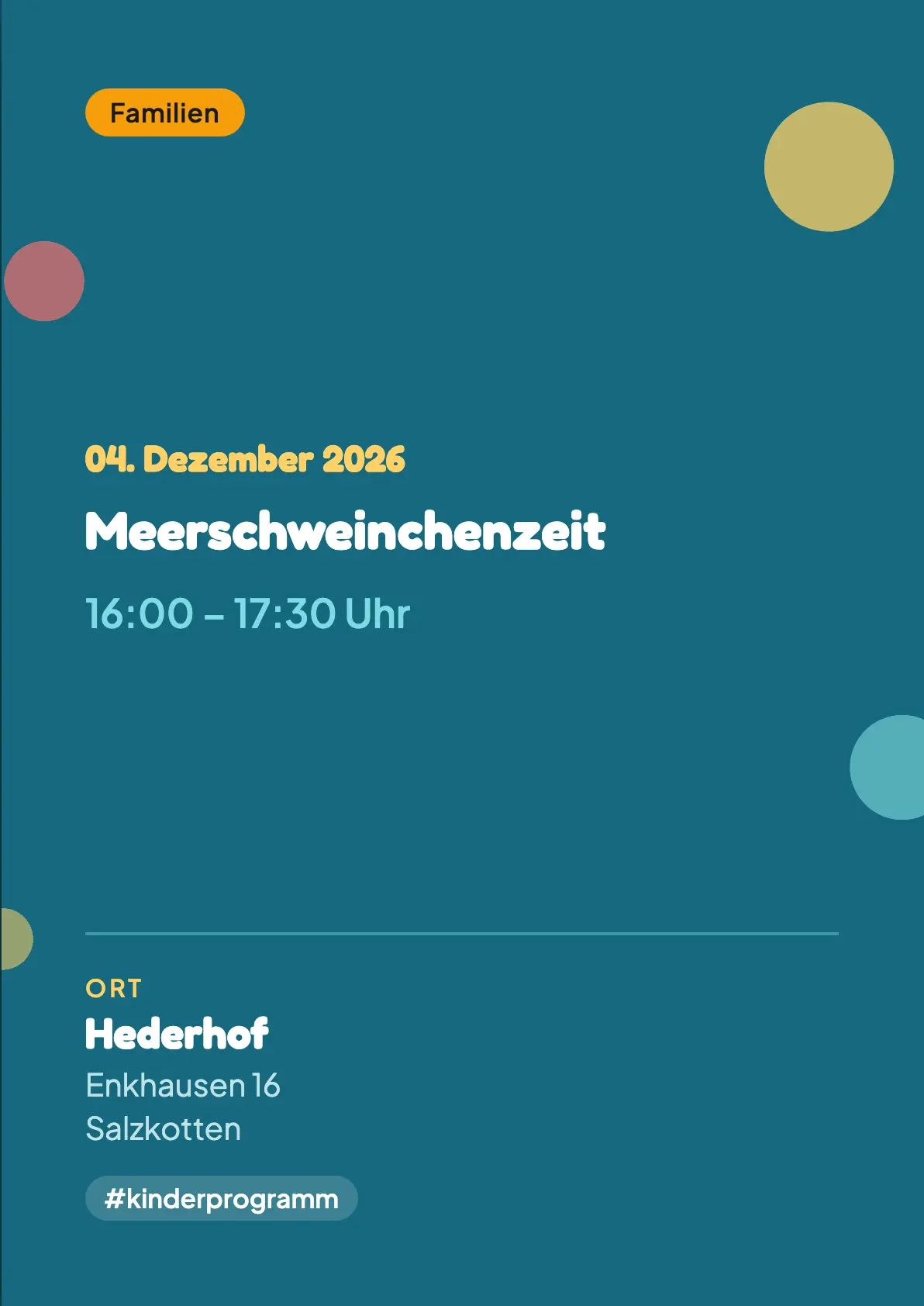Veranstaltungsflyer