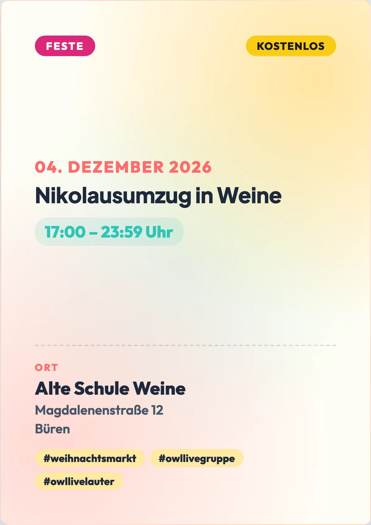 Veranstaltungsflyer