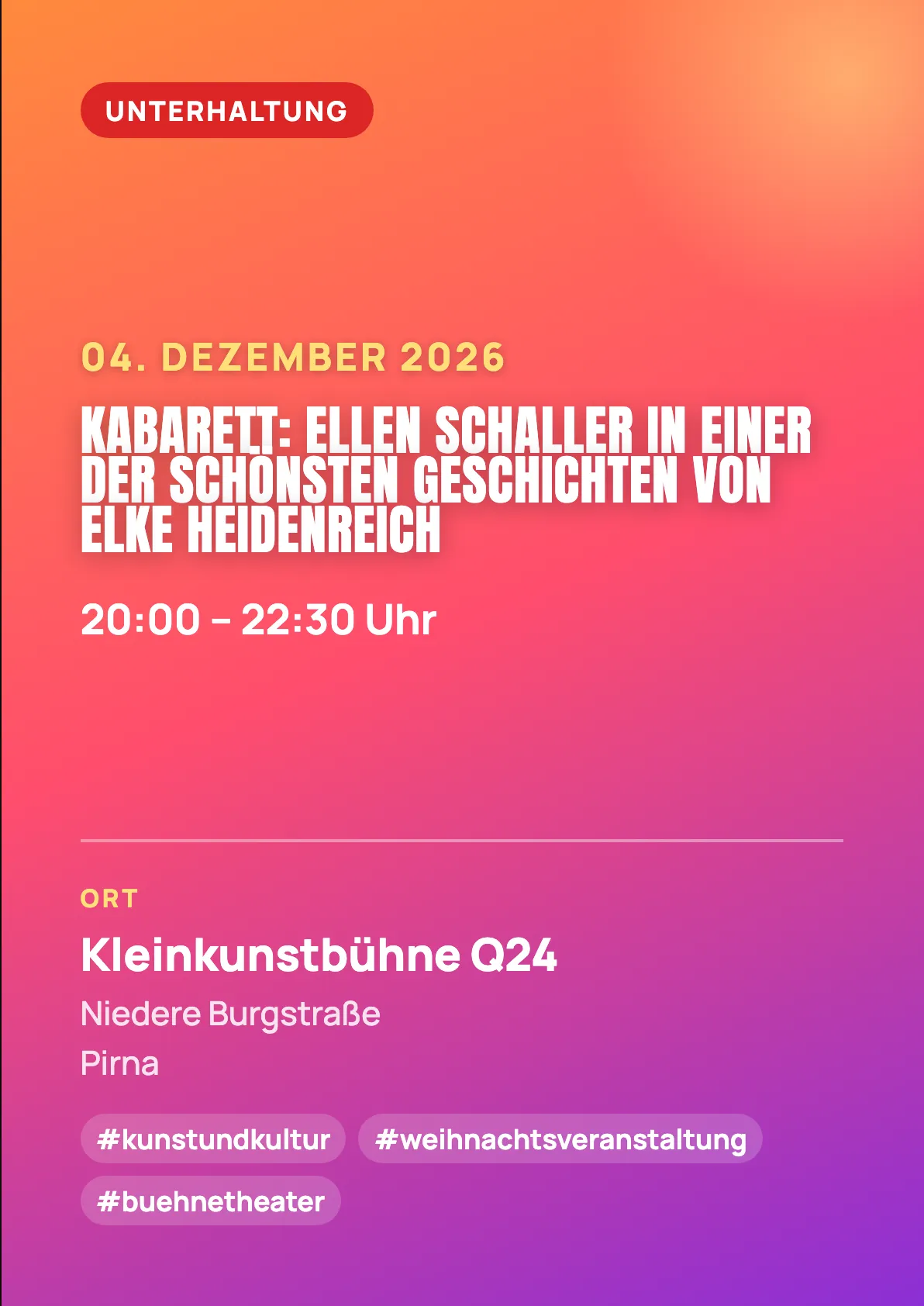 Veranstaltungsflyer