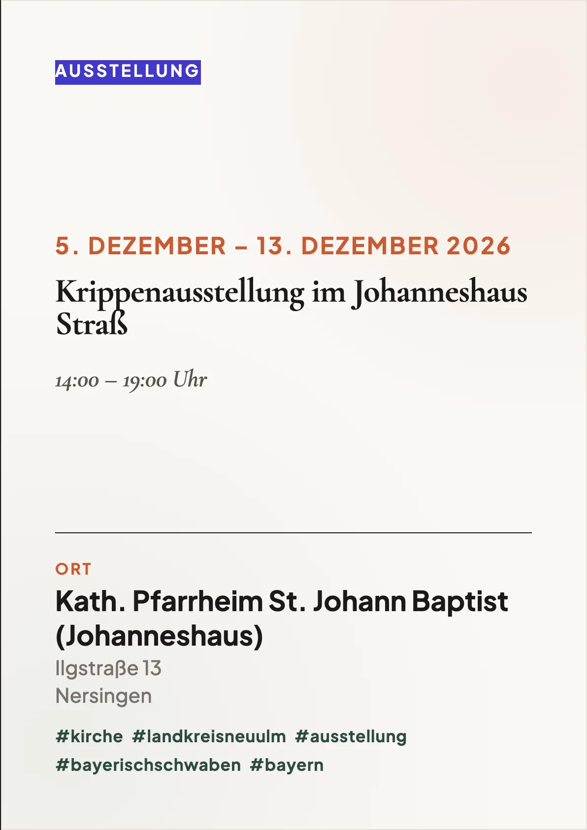Veranstaltungsflyer