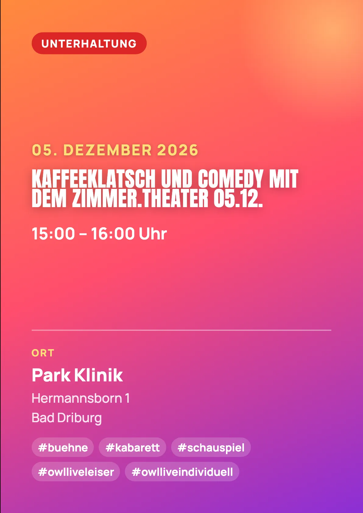 Veranstaltungsflyer