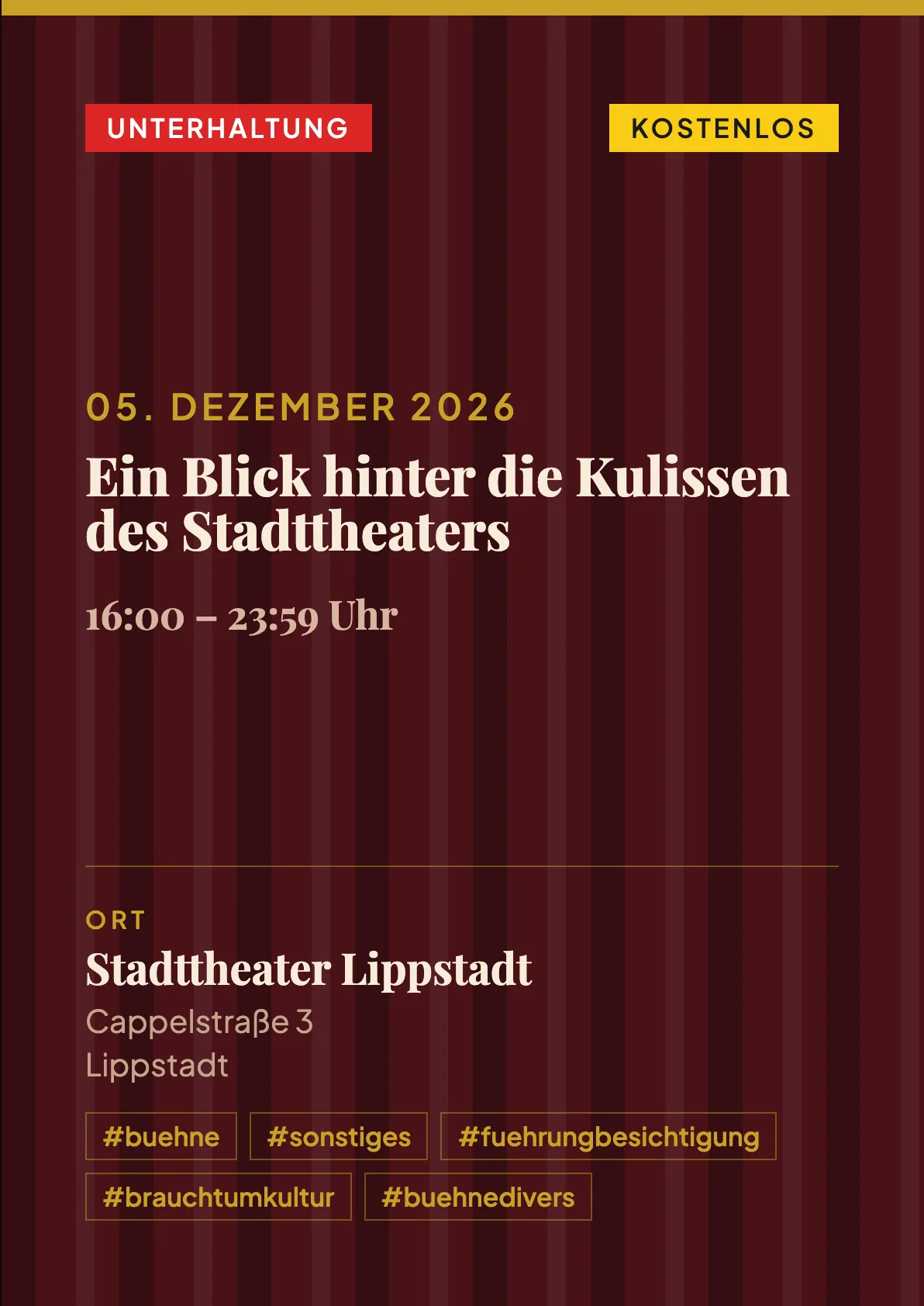 Veranstaltungsflyer