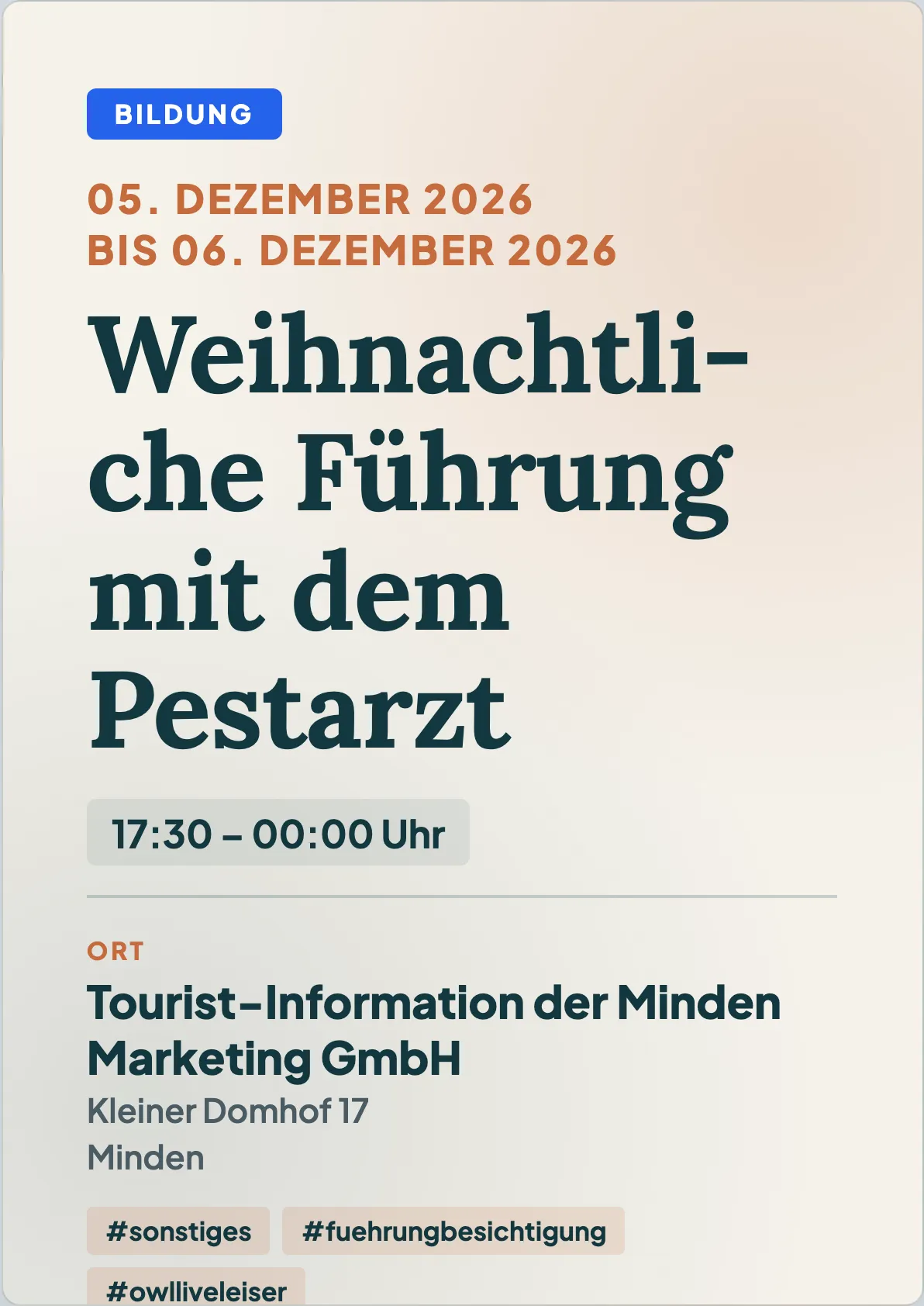 Veranstaltungsflyer
