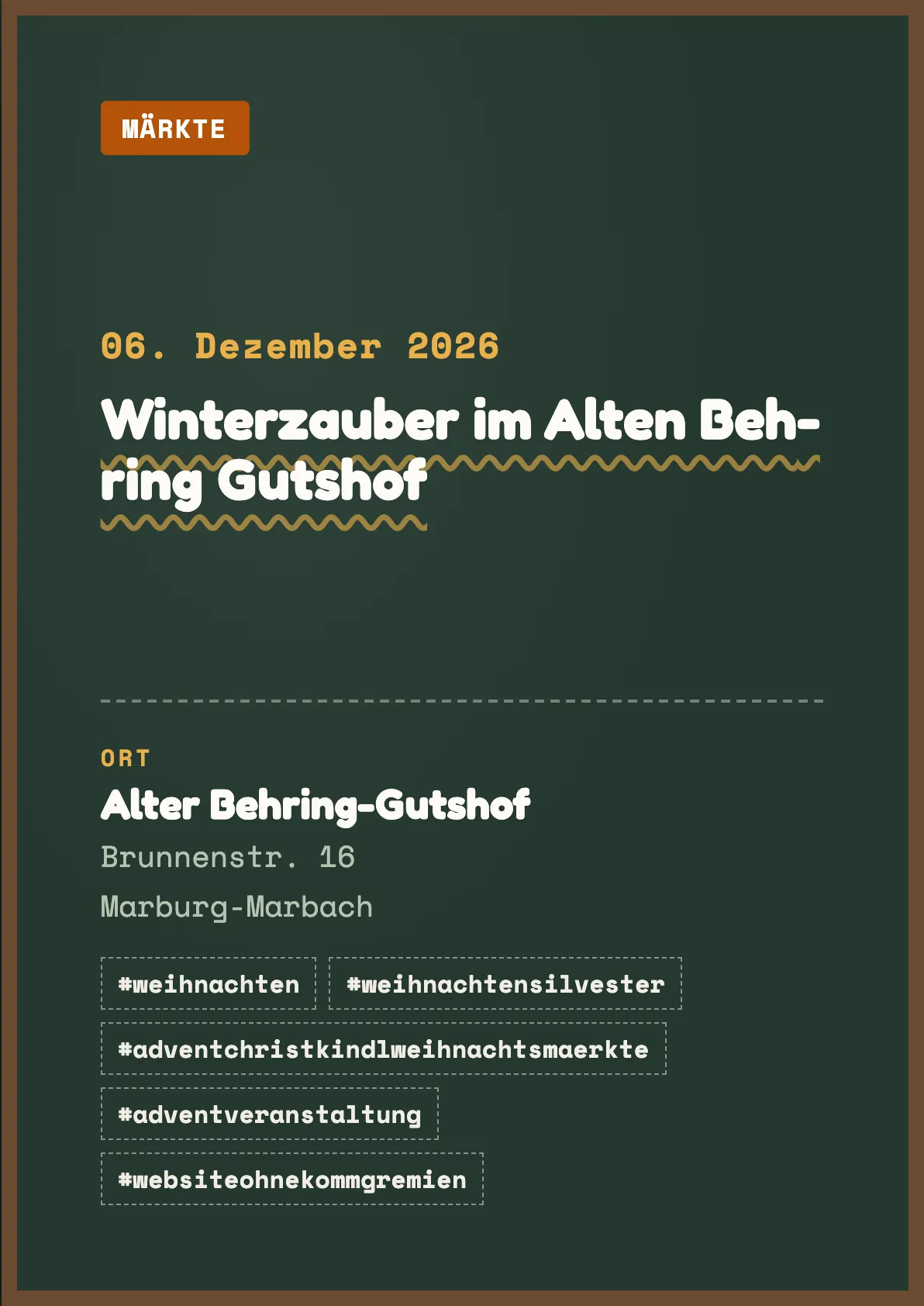 Veranstaltungsflyer
