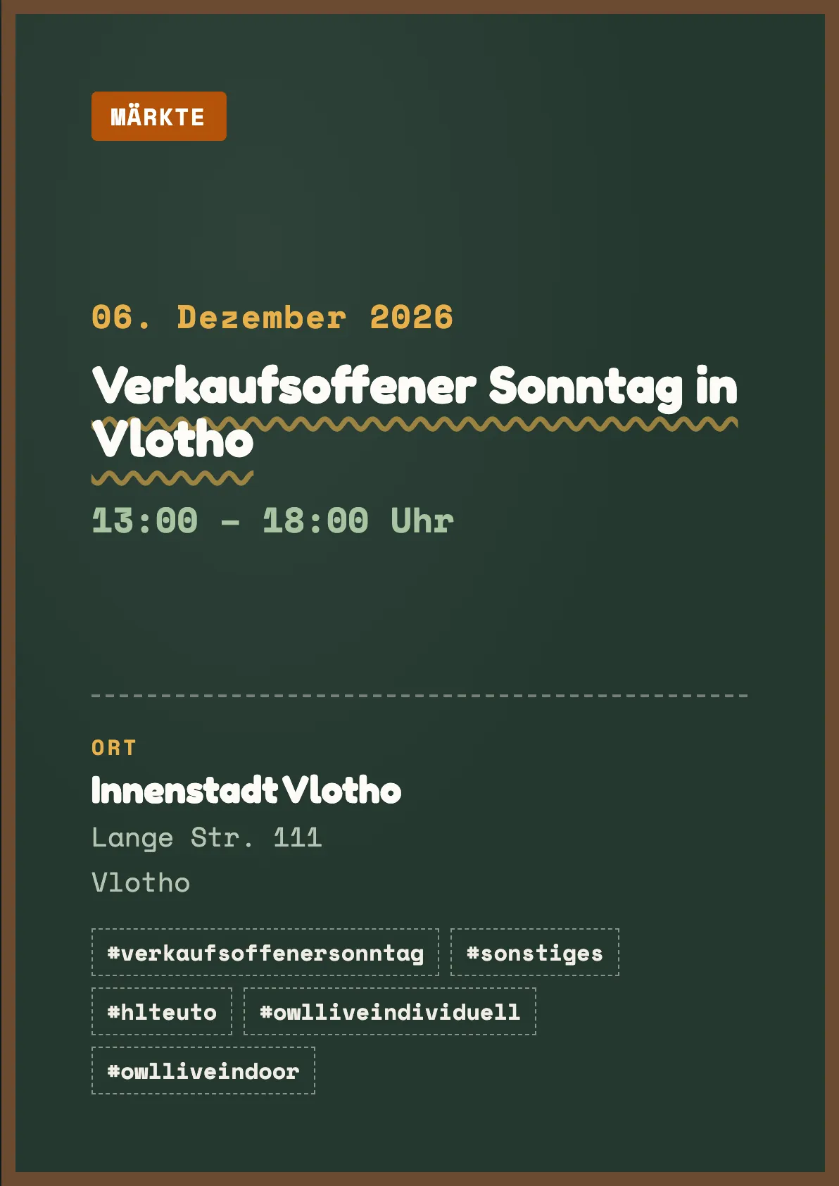 Veranstaltungsflyer