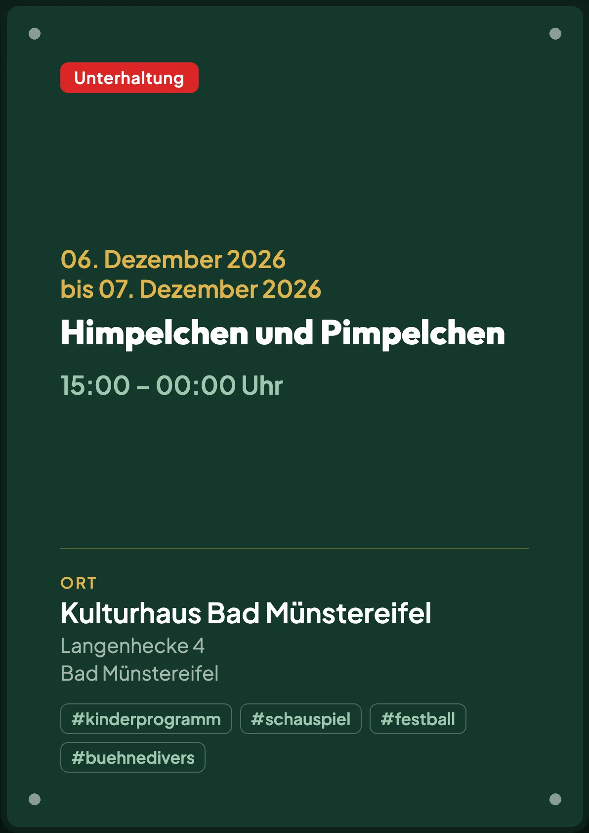 Veranstaltungsflyer