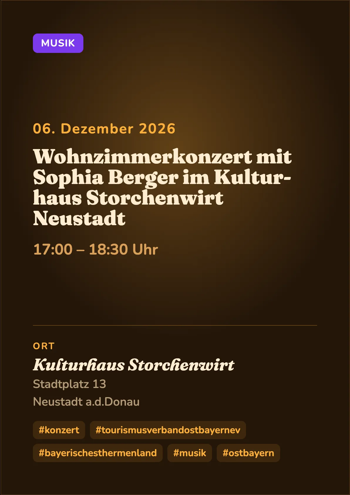 Veranstaltungsflyer