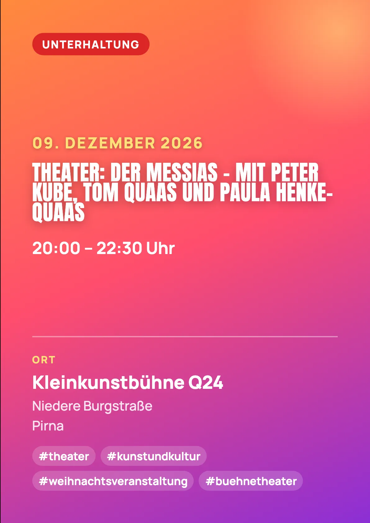 Veranstaltungsflyer