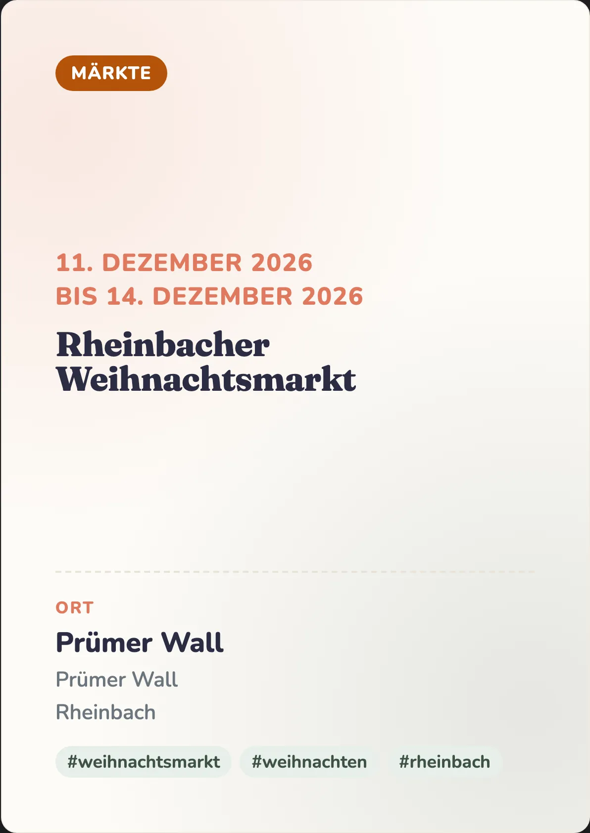 Veranstaltungsflyer