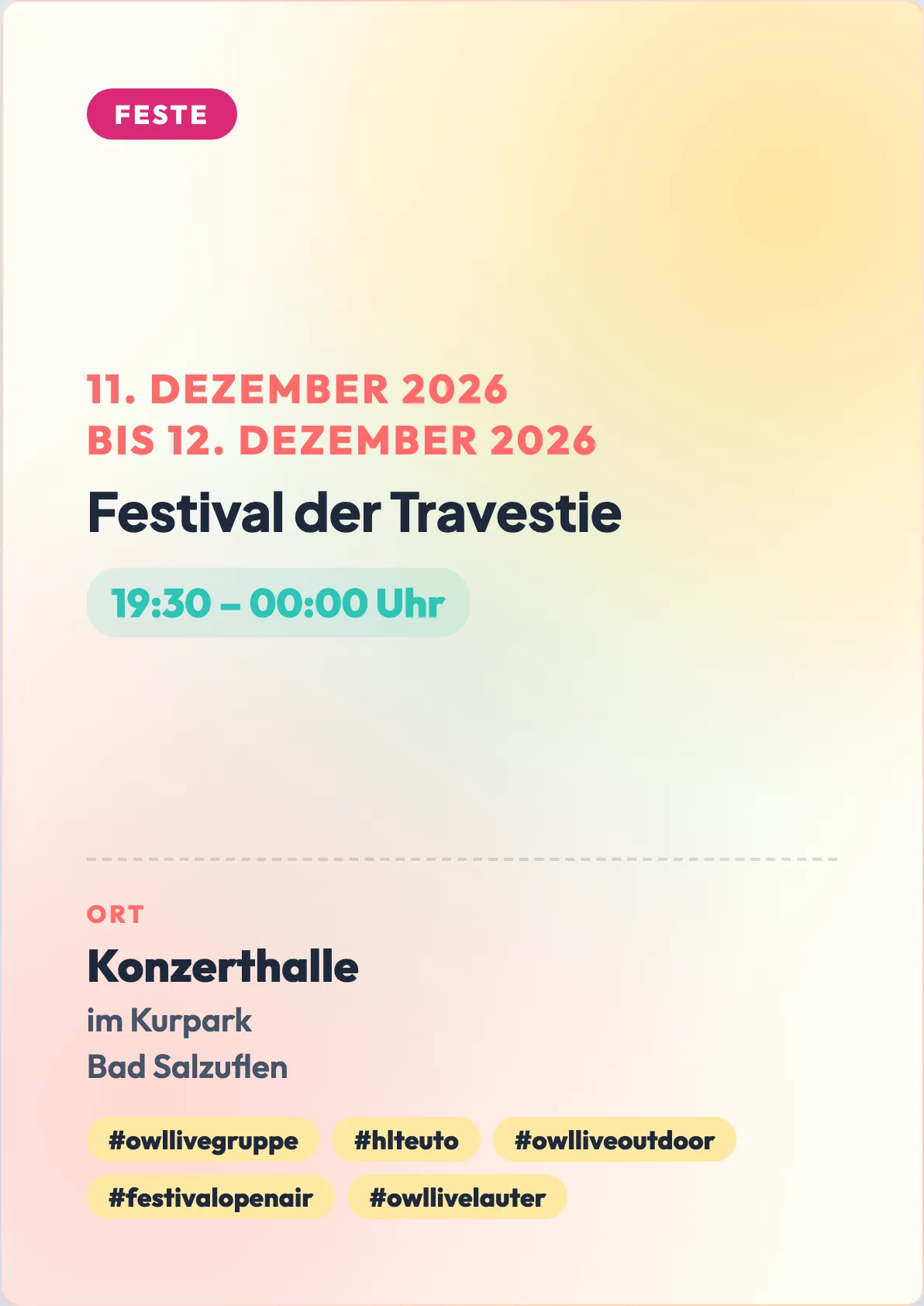 Veranstaltungsflyer