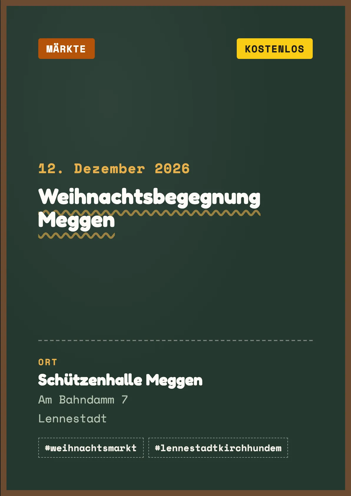 Veranstaltungsflyer