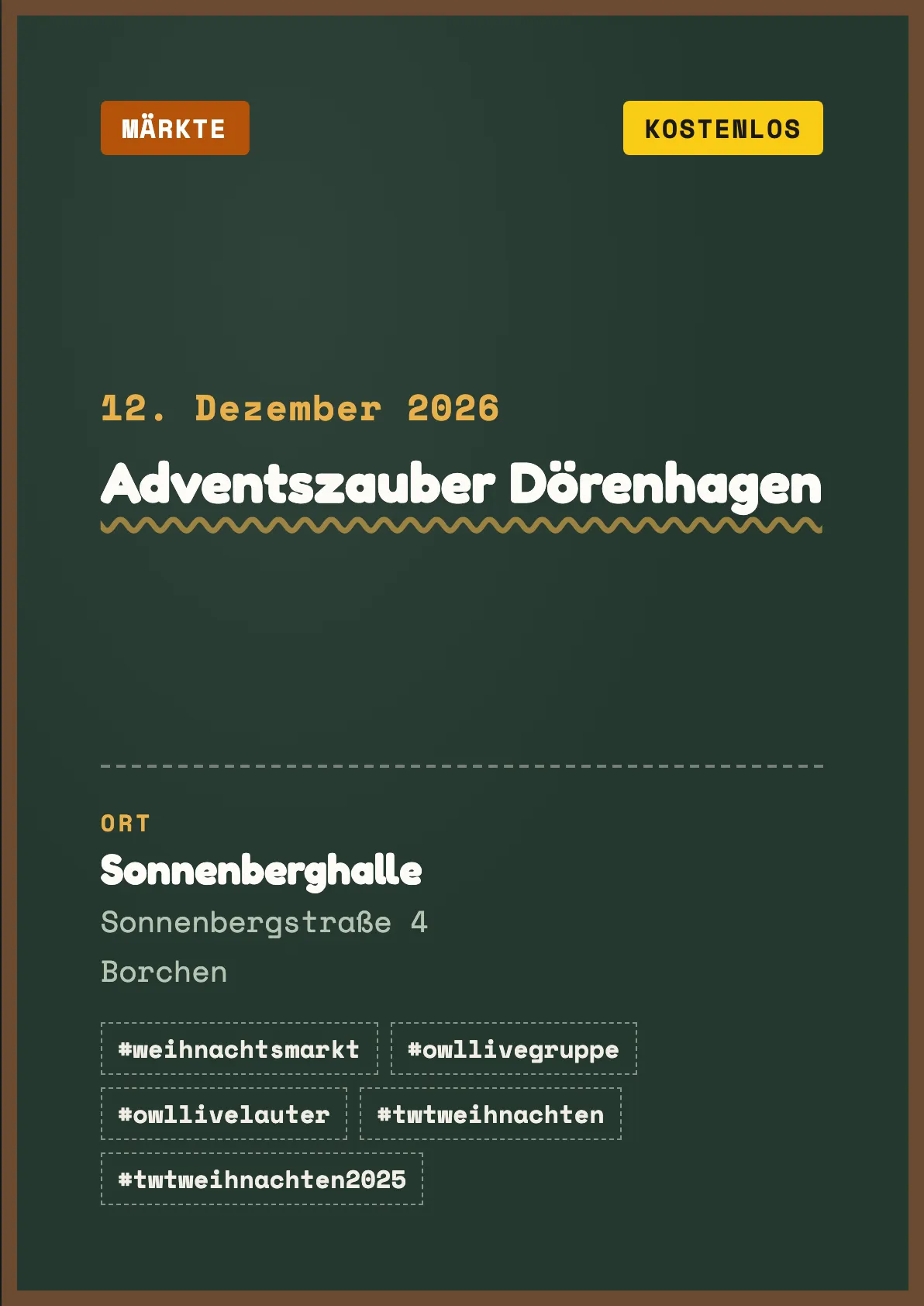 Veranstaltungsflyer
