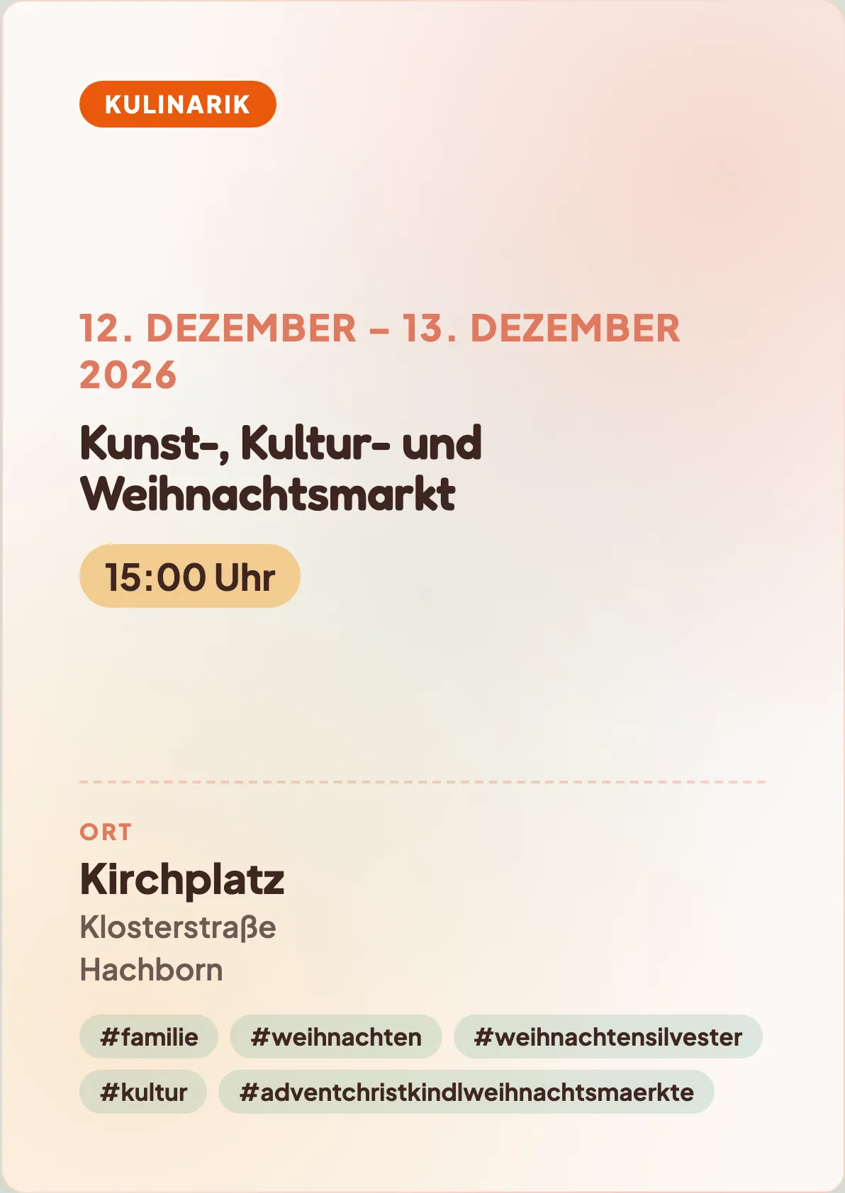 Veranstaltungsflyer