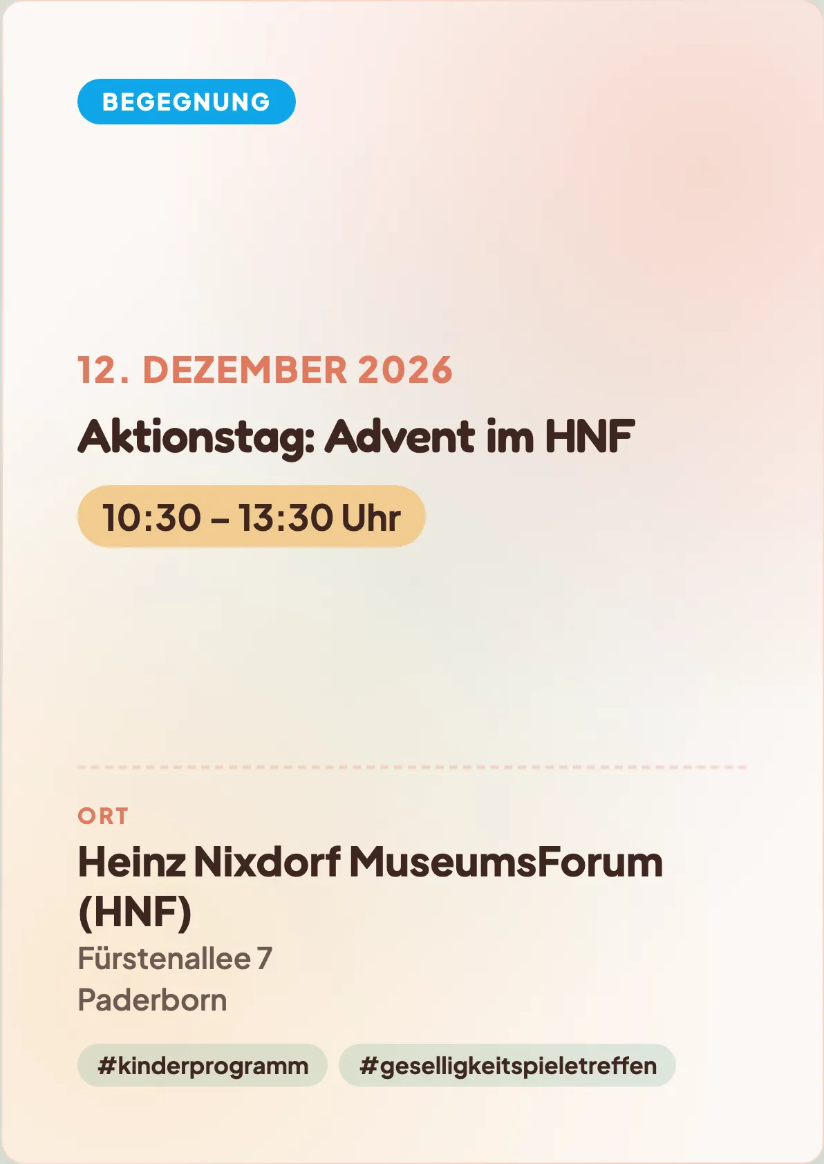 Veranstaltungsflyer