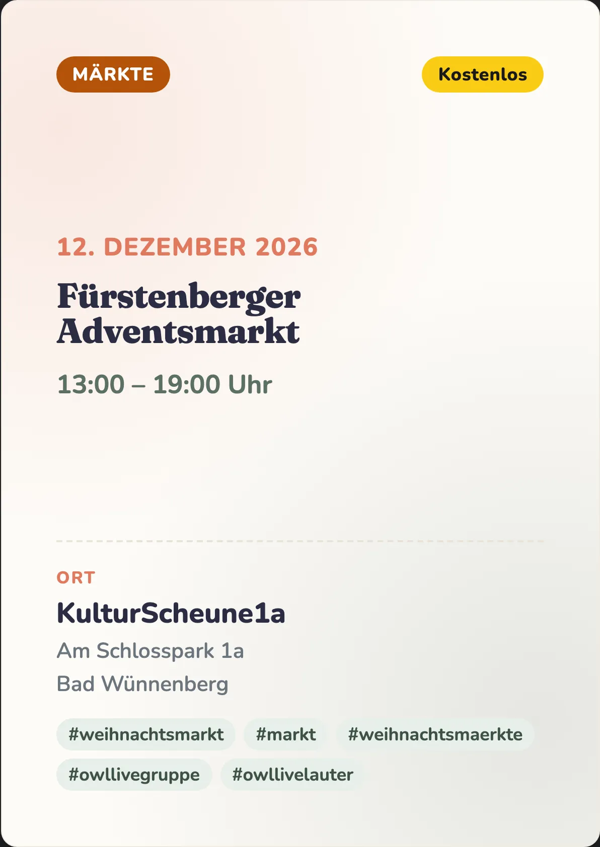 Veranstaltungsflyer