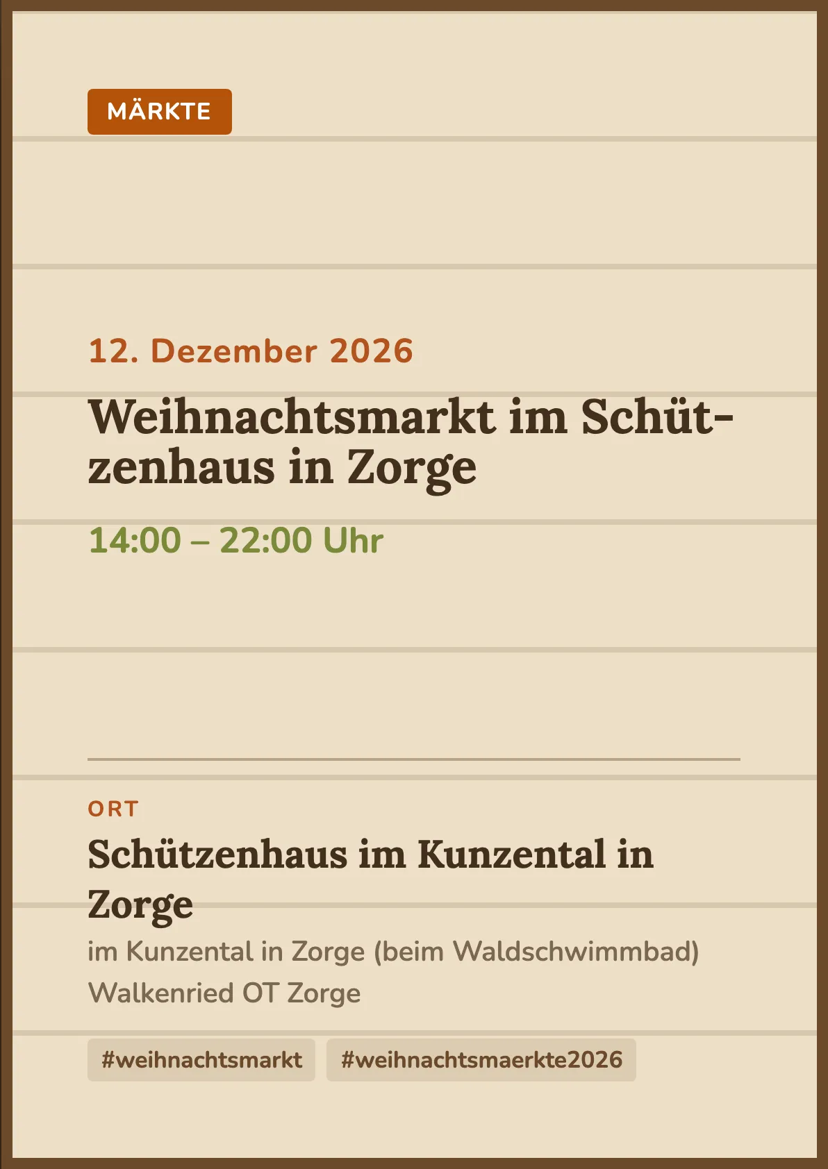 Veranstaltungsflyer