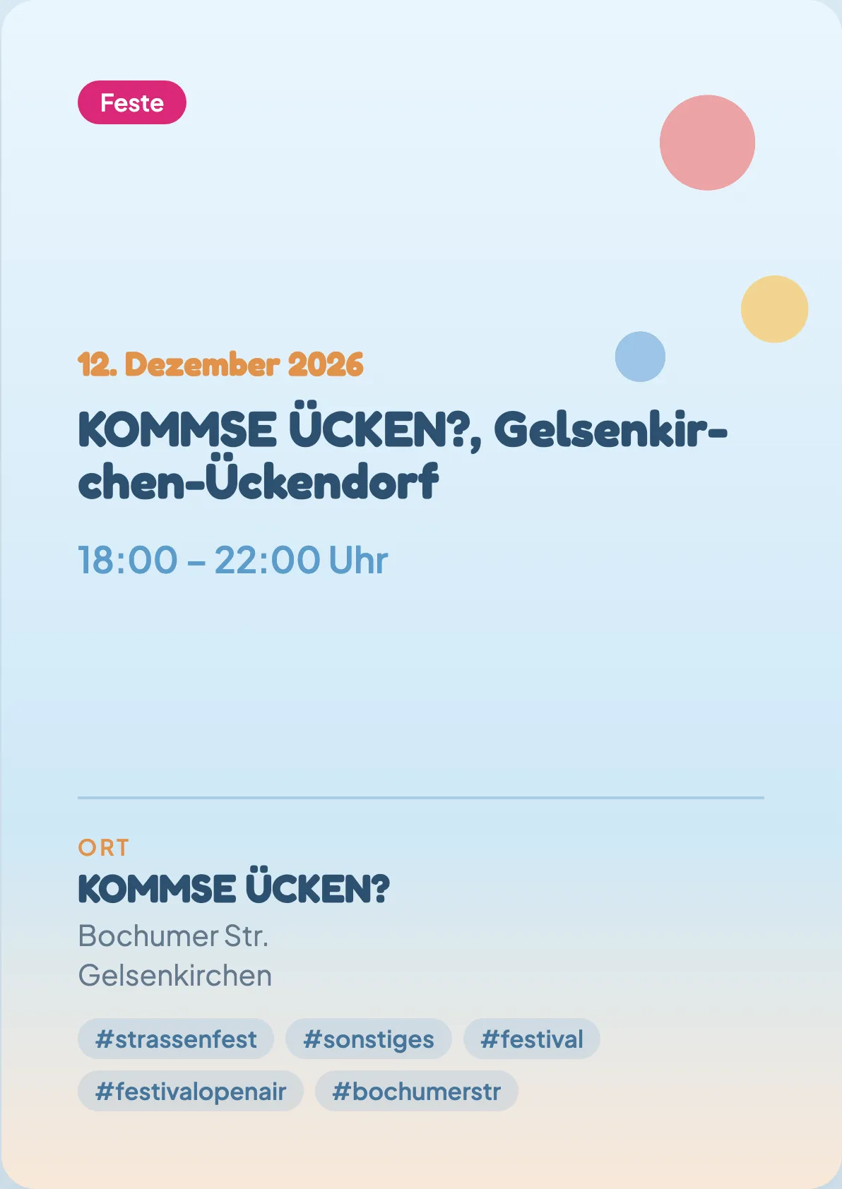 Veranstaltungsflyer