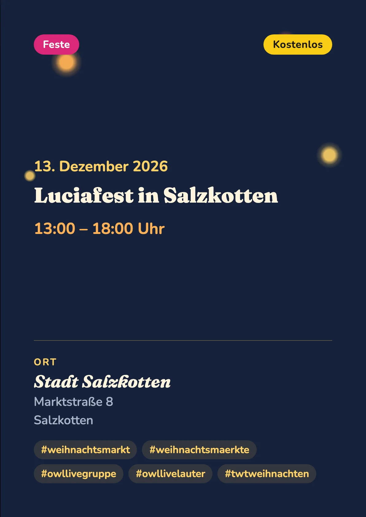 Veranstaltungsflyer