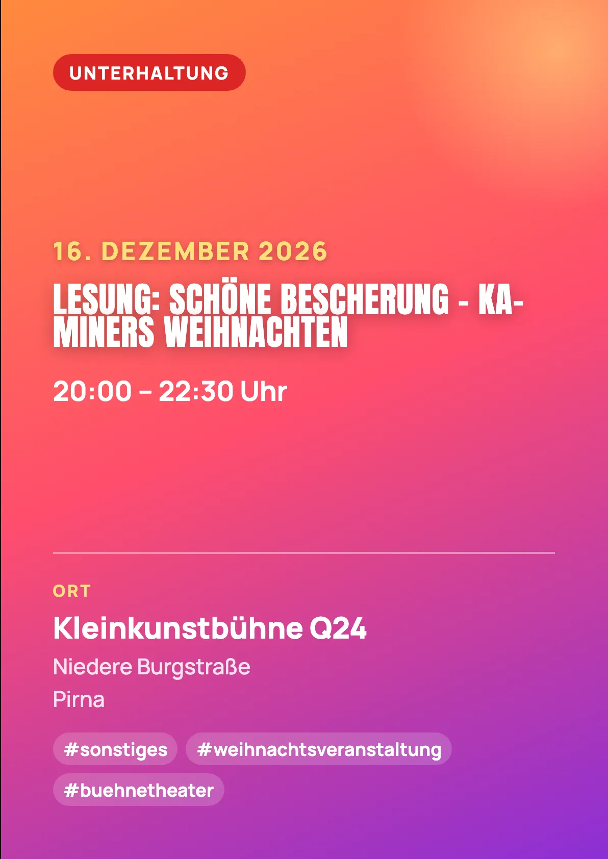 Veranstaltungsflyer