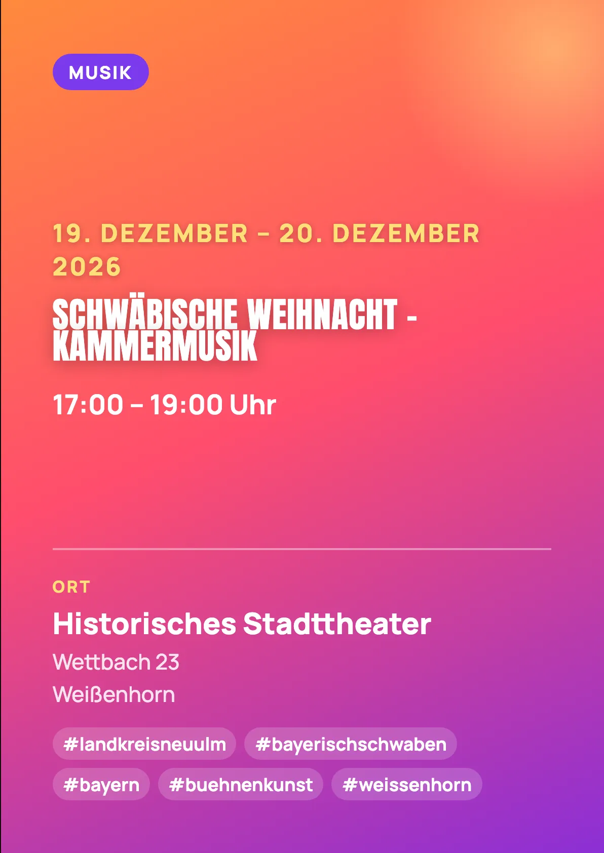 Veranstaltungsflyer