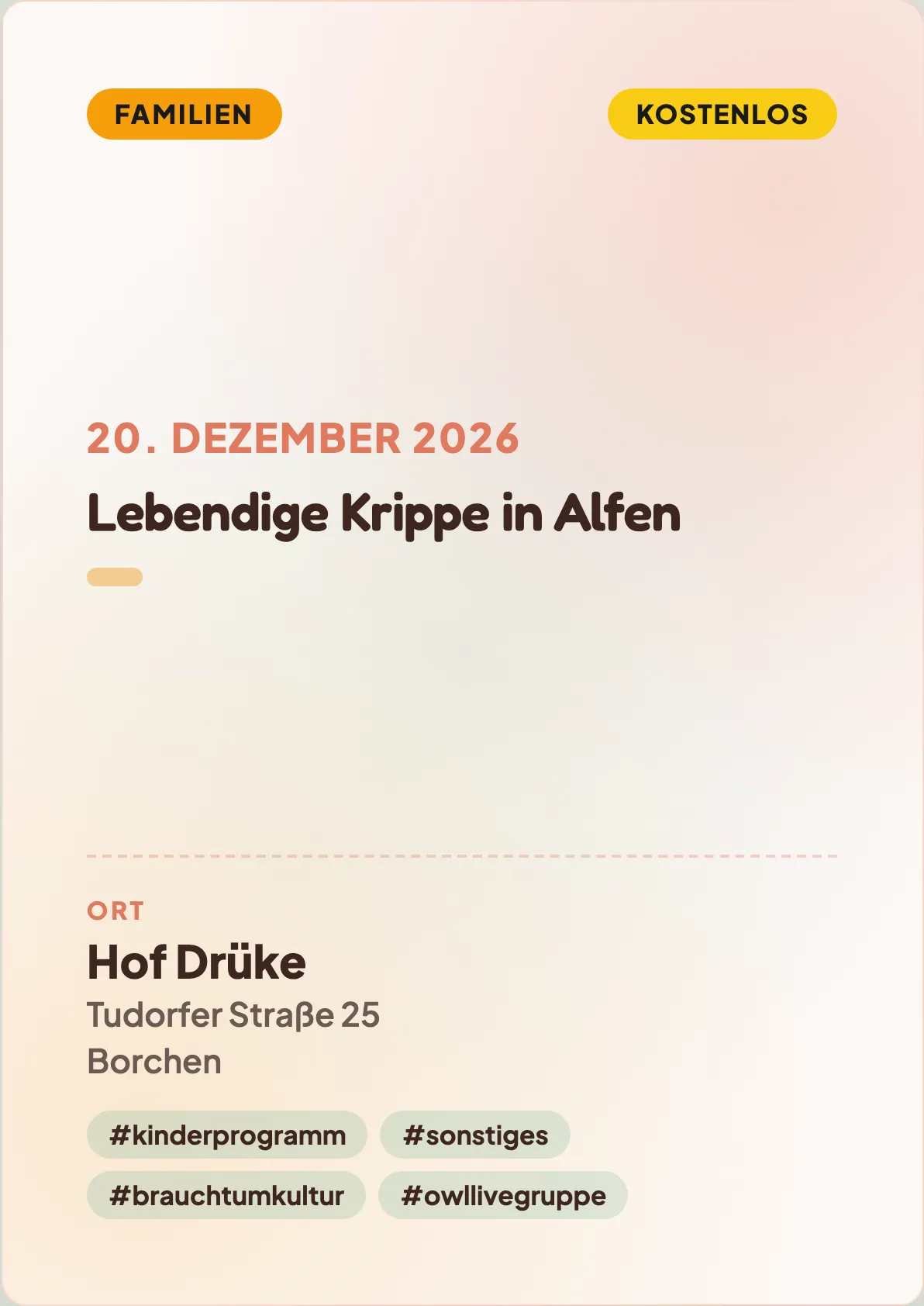 Veranstaltungsflyer
