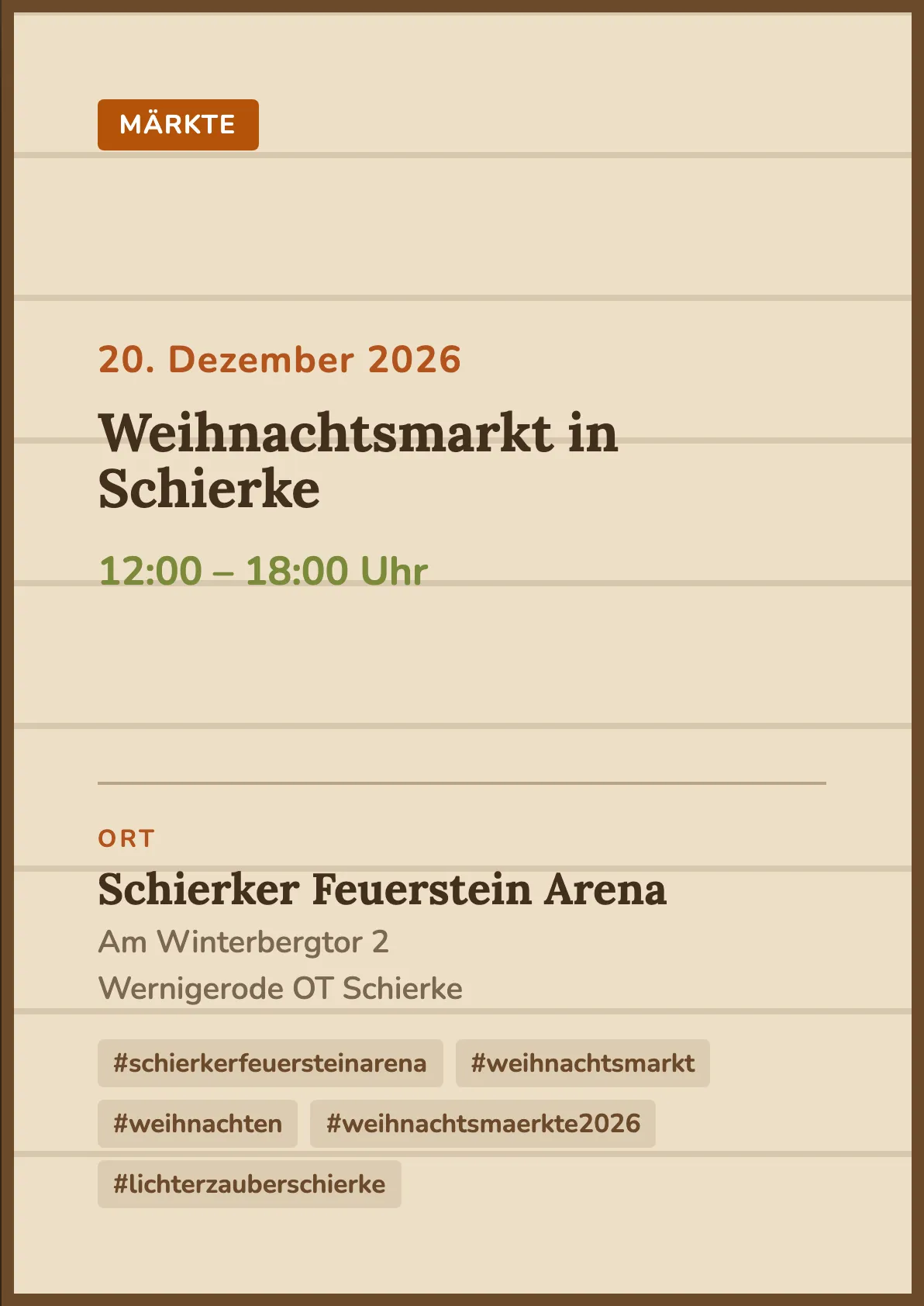 Veranstaltungsflyer