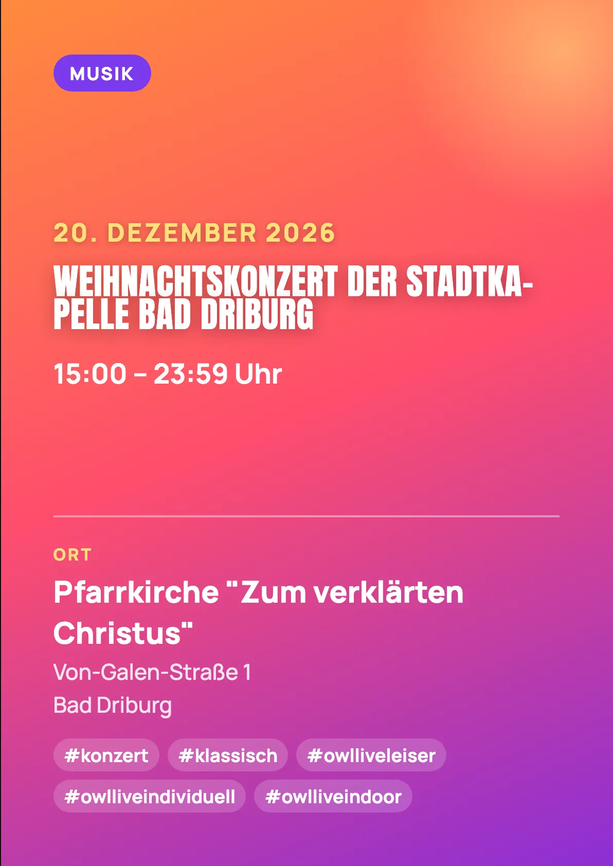 Veranstaltungsflyer