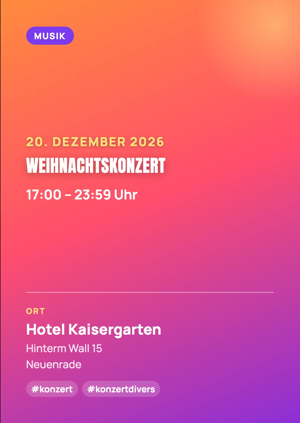 Veranstaltungsflyer