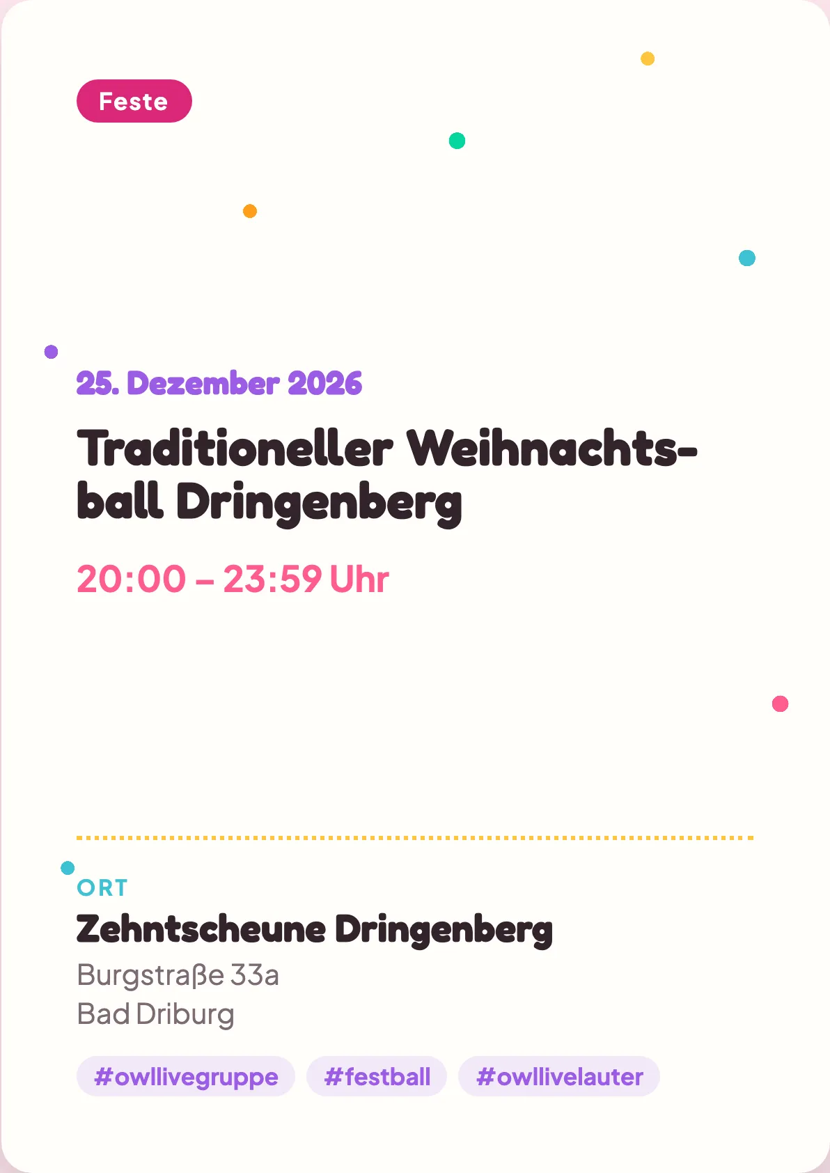 Veranstaltungsflyer