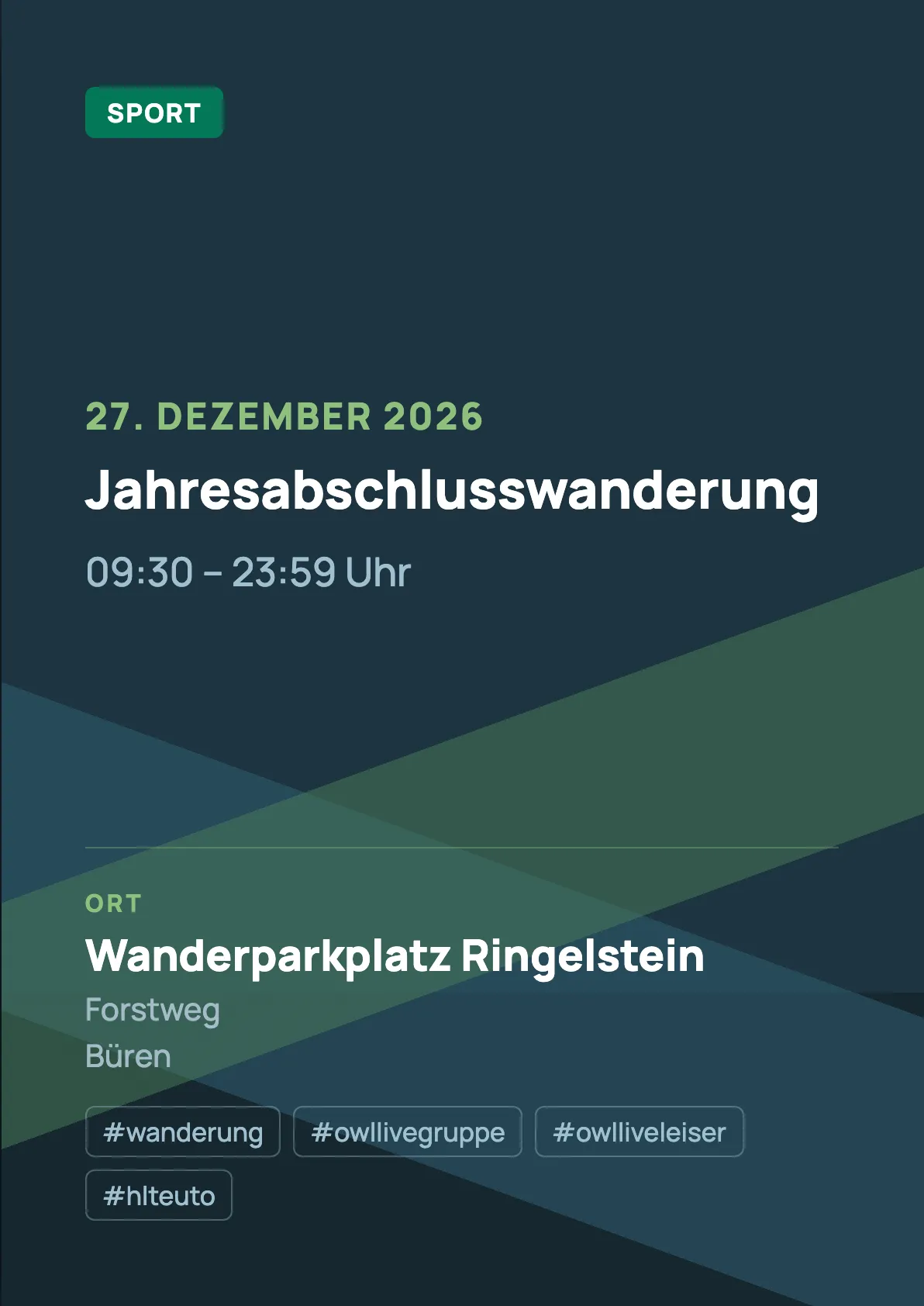 Veranstaltungsflyer