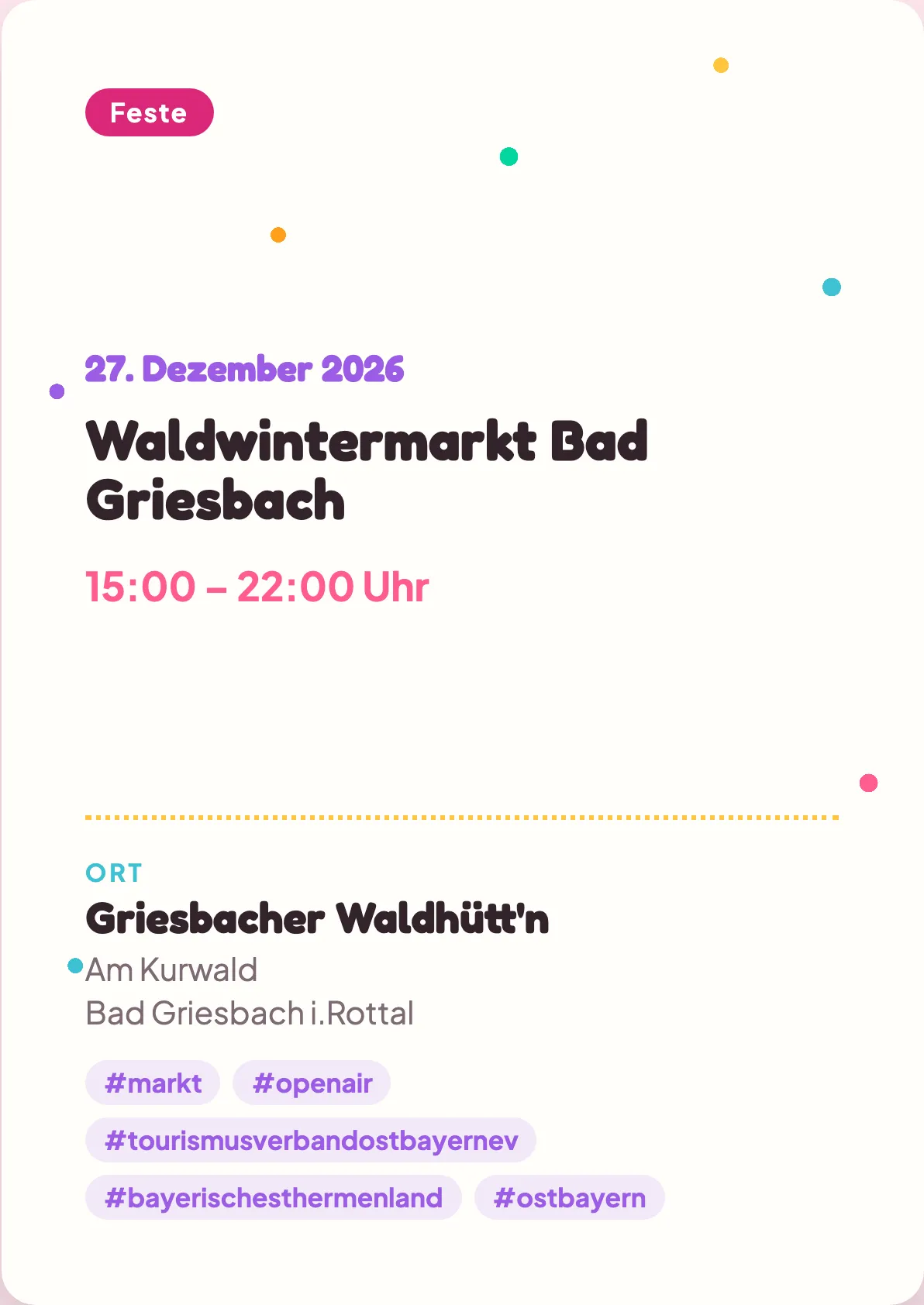 Veranstaltungsflyer