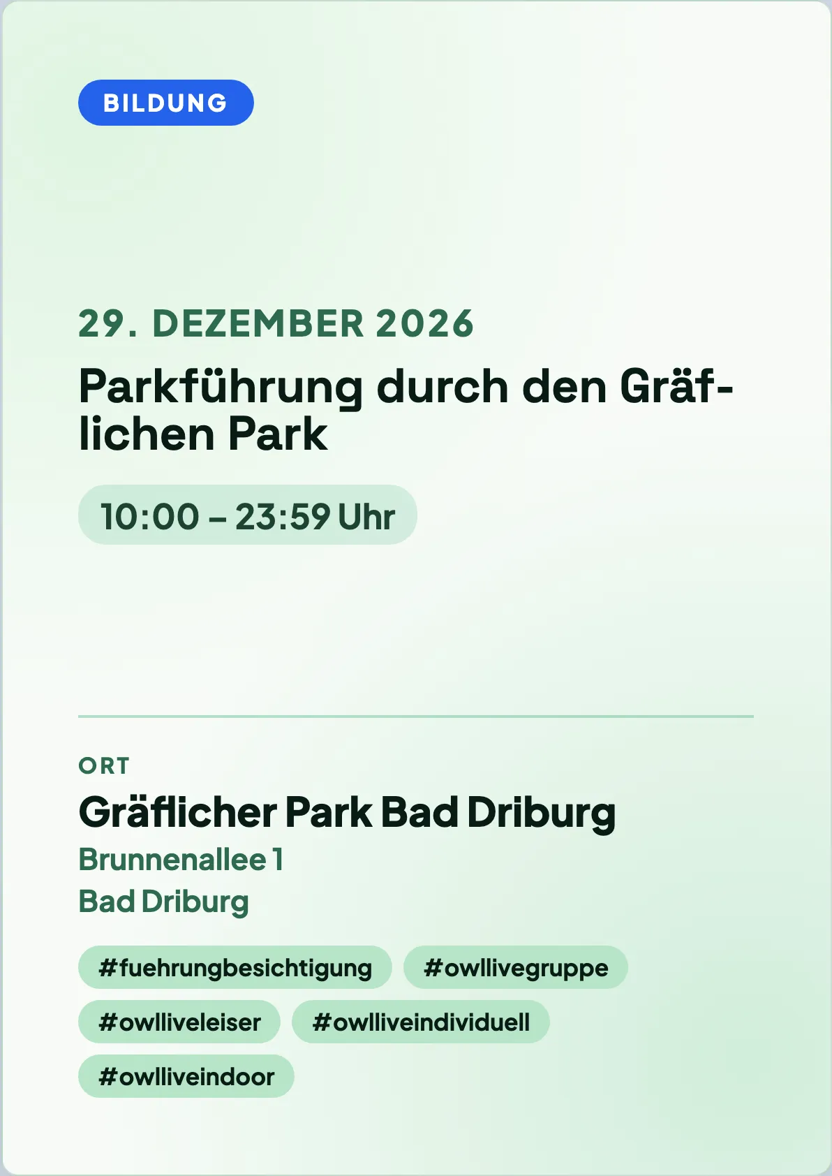 Veranstaltungsflyer