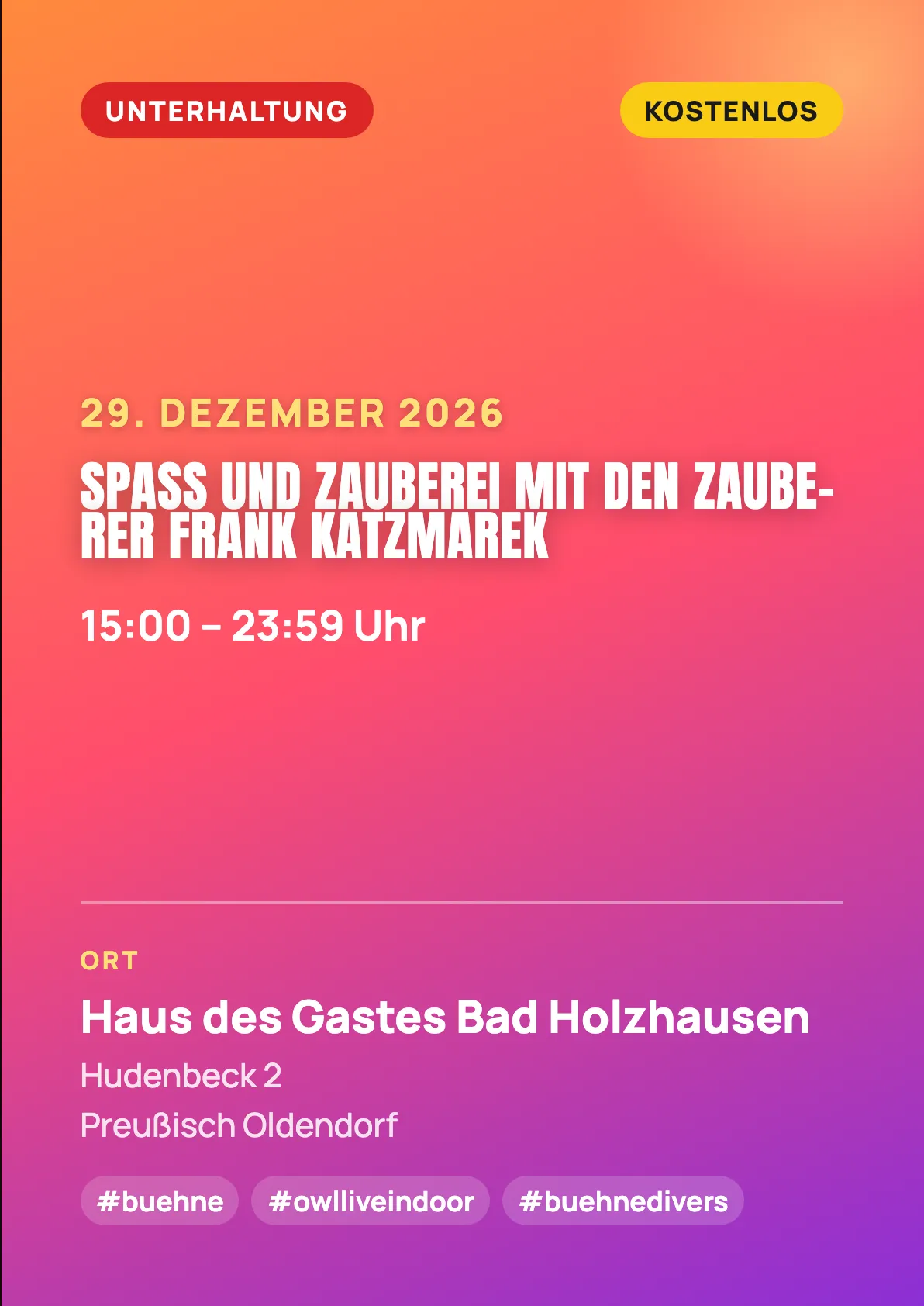 Veranstaltungsflyer