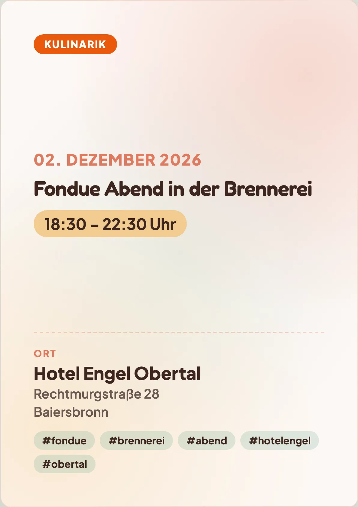 Veranstaltungsflyer