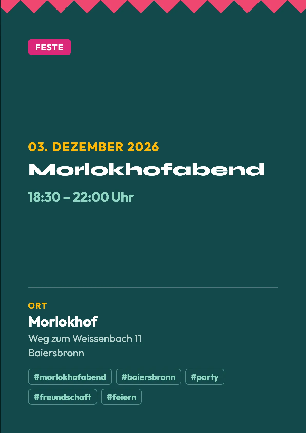 Veranstaltungsflyer
